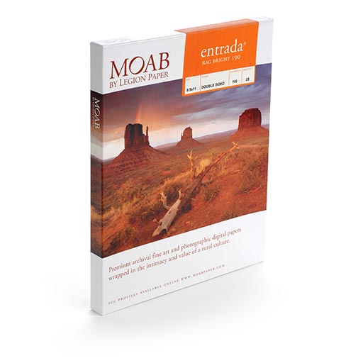 Moab Entrada Rag Bright 190 Pre-Scored Greeting Cards - Premium Blank Note Cards for Weddings, Birthdays & Thank You Notes (Pack of 25) | Perfect for Handwritten Letters & Special Occasions