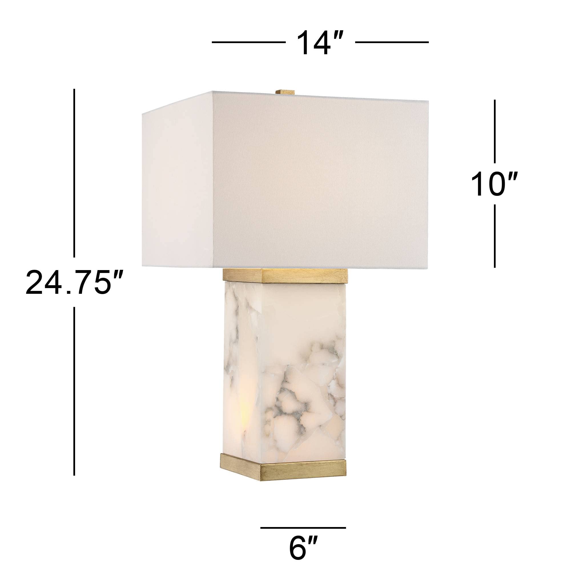 Possini Euro Design Mindy Modern Table Lamp 24.75