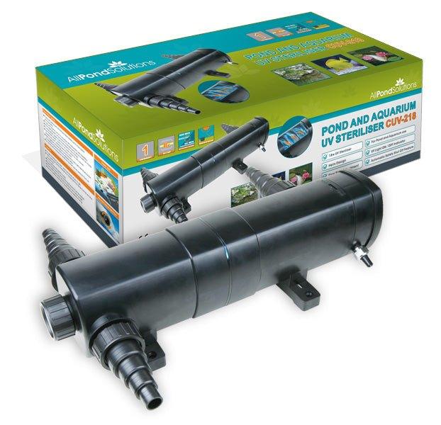 AllPondSolutions 18W UV Sterilizer for Ponds & Aquariums - CUV 218 | Effective Water Clarifier & Algae Control | Perfect for Koi Ponds, Fish Tanks & Water Gardens