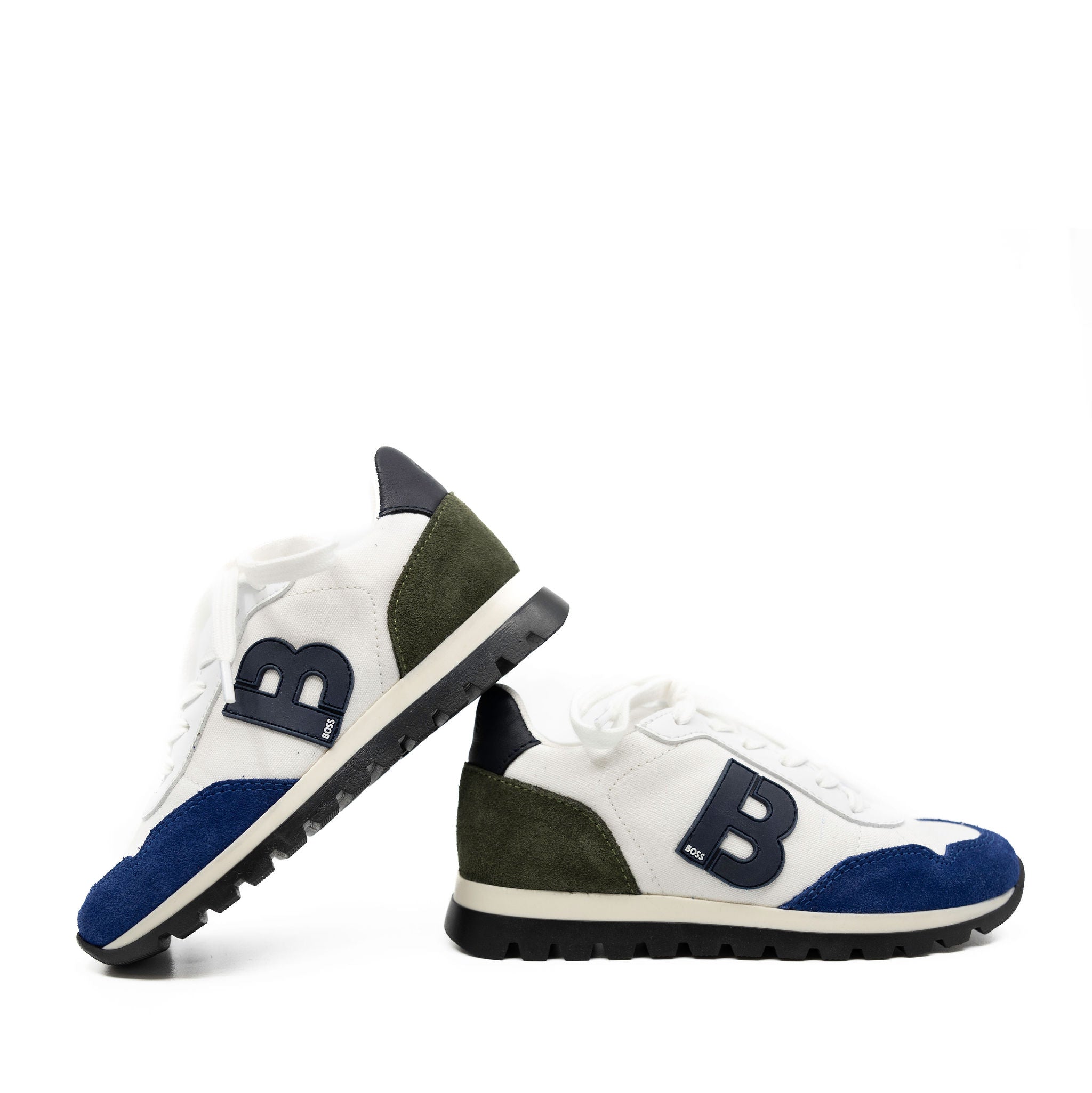 Hugo Boss Men's Multicolor Lace-Up Sneakers - Comfortable Casual Running Shoes for Gym, Workout & Everyday Wear