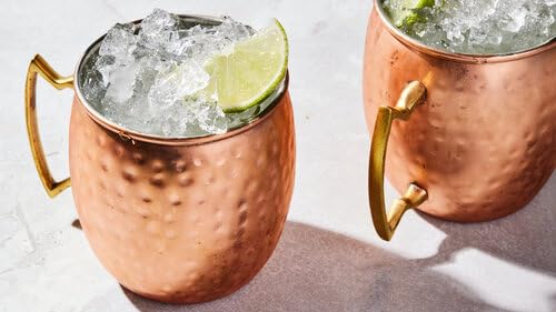 Premium 20oz Moscow Mule Mugs Set of 2 - Pure Copper Cups for Cocktails, Gift Box Included | Perfect for Moscow Mule, Mojito, Whiskey & Iced Coffee | Rust-Free Copper Mugs with Ergonomic Handle for Home Bar & Outdoor Parties