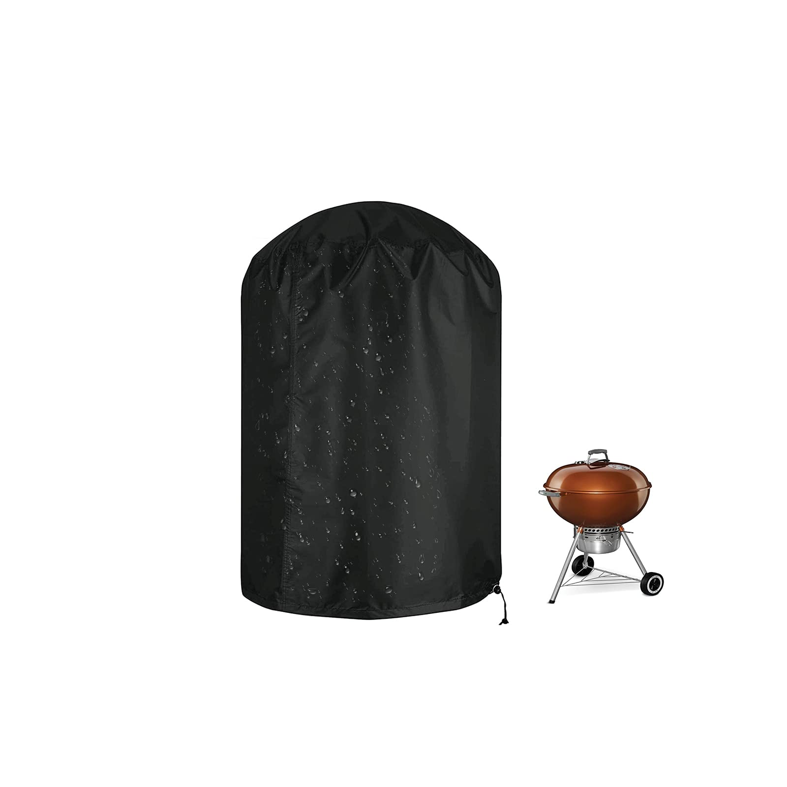 Heavy Duty Waterproof Charcoal Kettle Grill Cover 23