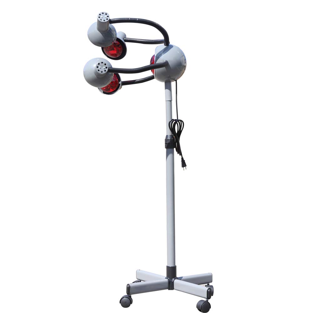 5-Head Red Light Therapy Hair Dryer Stand with Rolling Base - Professional Salon Heat Lamp for Hair Drying, Perming & Styling | Perfect for Hair Salons, Home Use & Professional Stylists