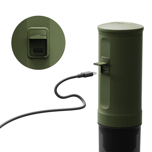 Outin Nano Portable Espresso Maker - Compact Travel Coffee Machine for Camping, Office & Home Use - Fast Brewing Handheld Espresso Maker with USB Charging