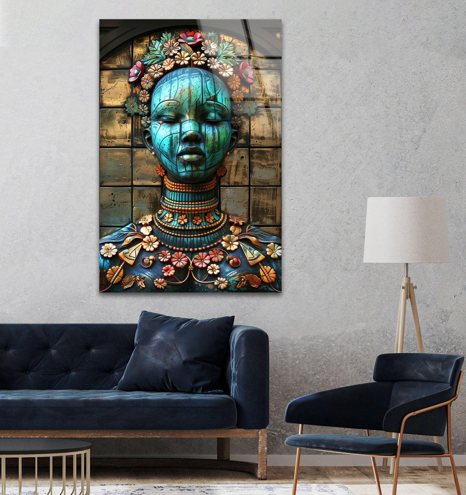 Modern Abstract Glass Wall Sculpture - Handmade 3D Art Decor for Living Room, Bedroom & Office | Elegant Home & Interior Design Accent