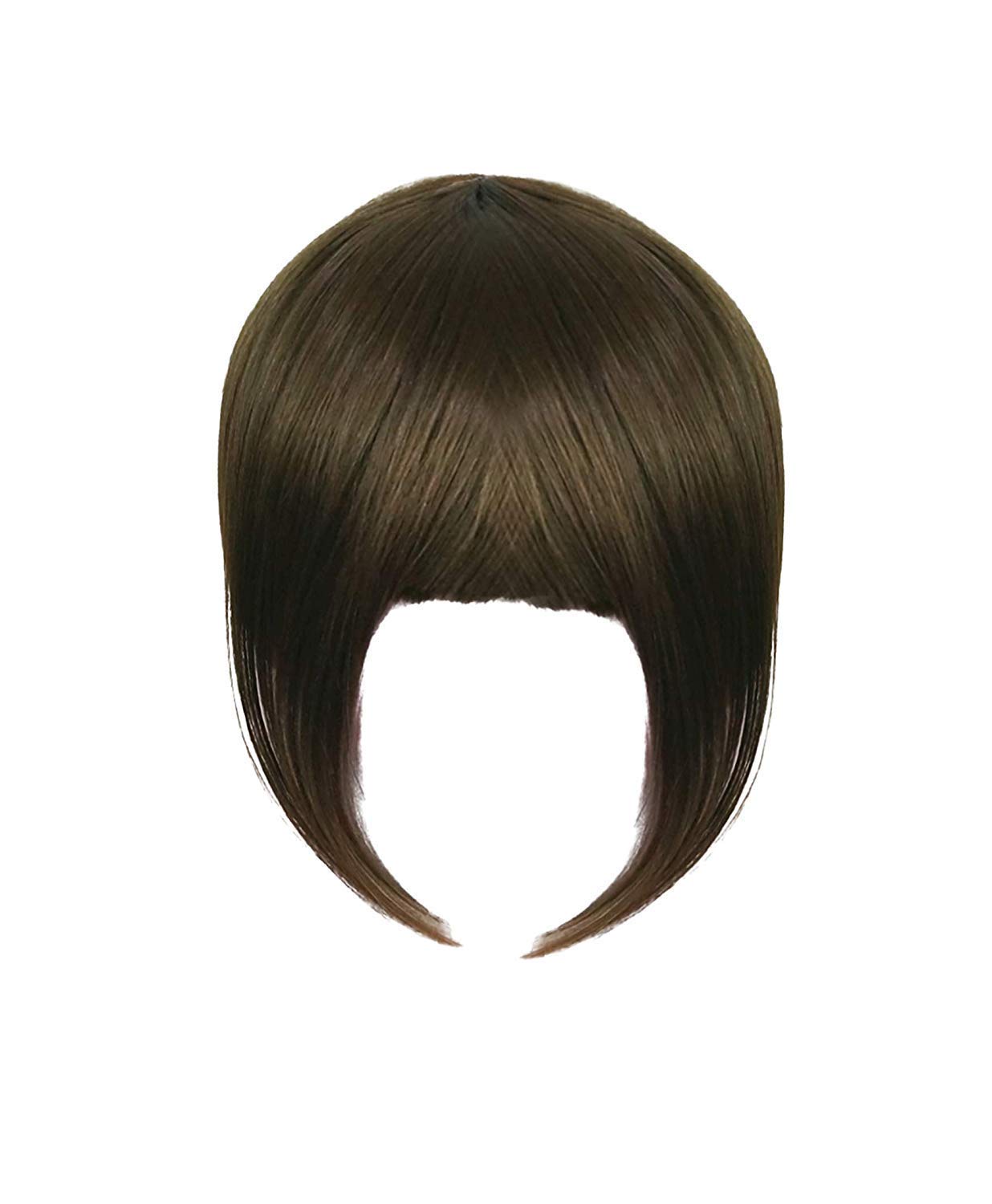 BOXO Clip on Fringe Bangs Hair Extensions for Women - Dark Brown | Natural Looking Front Hair Piece for Instant Volume & Style | Perfect for Cosplay, Costumes & Everyday Wear