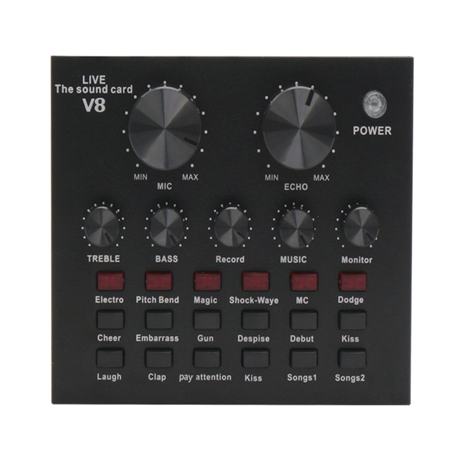 Professional USB Live Sound Card with Voice Changer & Audio Effects - Podcast Mixer for Streaming on Phone/PC - Perfect for Gaming, Karaoke & YouTube Content Creation