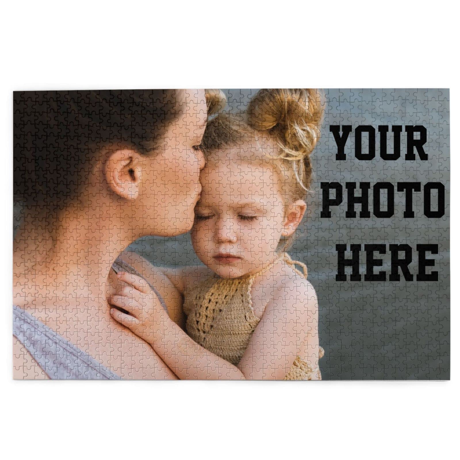 Custom Photo Puzzle 1000 Pieces - Personalized Jigsaw Puzzle with Your Image or Text - 300/500/1000 Piece Options - Unique Gift for Adults & Teens - Perfect for Birthdays, Anniversaries & Family Game Nights