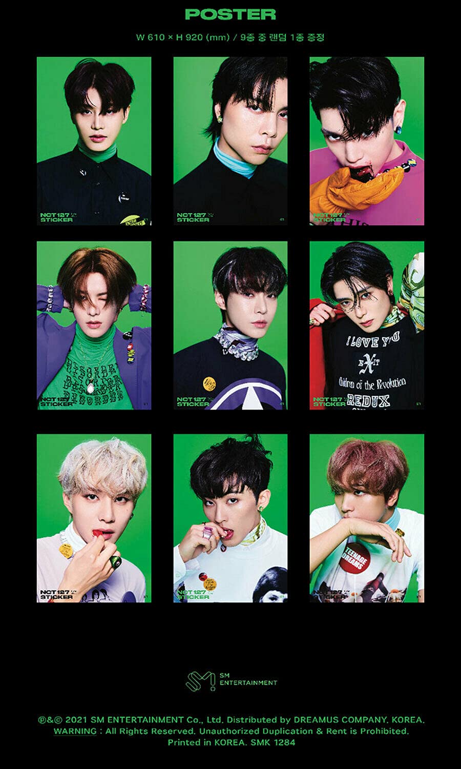 NCT 127 STICKER 3rd Album (JEWEL CASE) MARK Version - CD + 16p Photo Book + 12p Lyric Paper + AR Clip Card + AR Photo Card | K-Pop Music Collectible for Fans, Gift Idea & Home Display