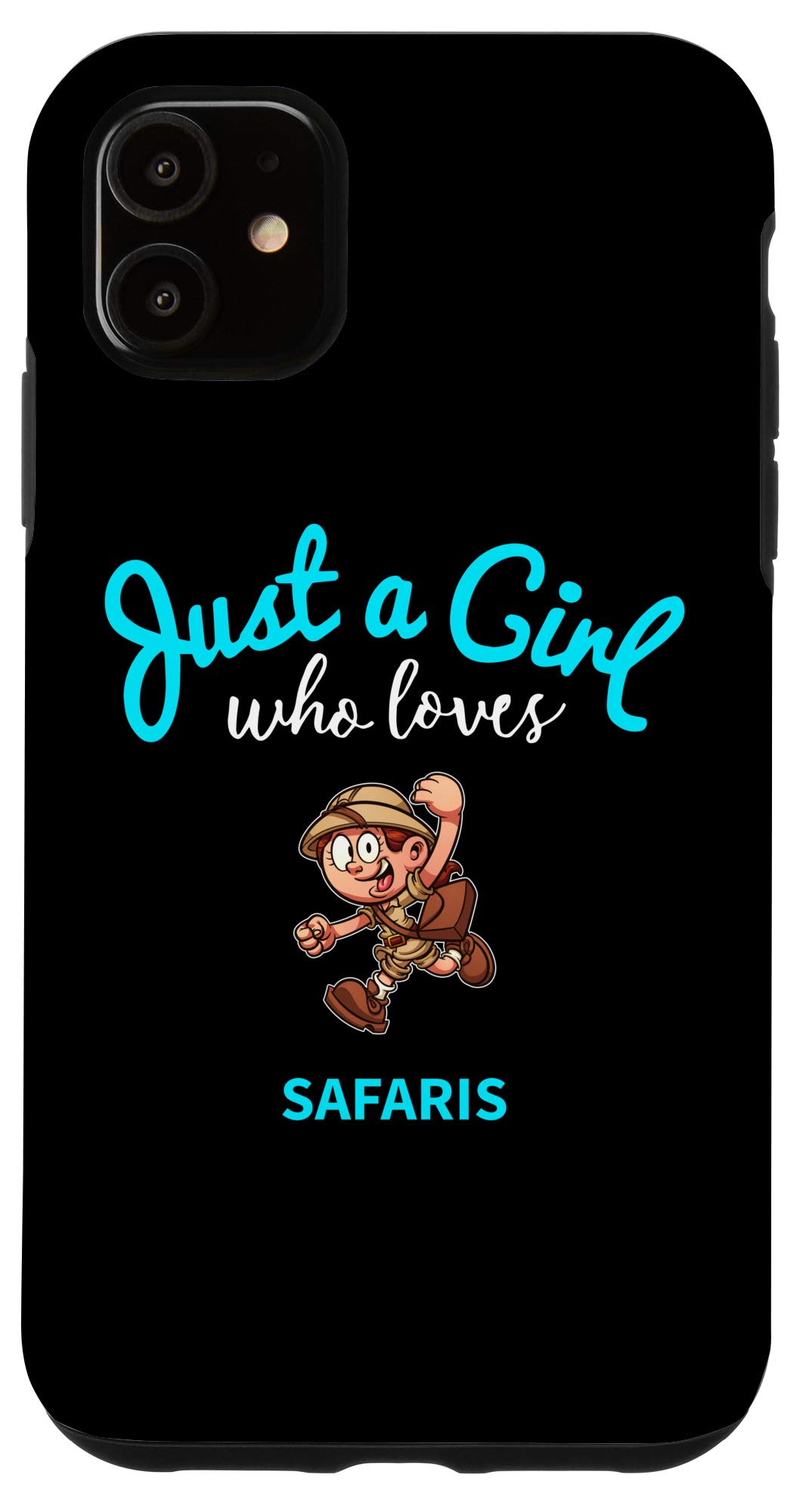 iPhone 11 Case for Girls - Cute Safari Animal Print Protective Cover - Perfect for School, Travel & Everyday Use