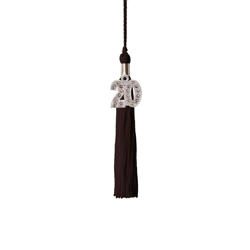 Kindergarten Graduation Tassel 2019 - Sparkling Bling Charm - Brown Tassel for Preschool & Elementary Graduation Ceremony, Party Decorations & Photo Props