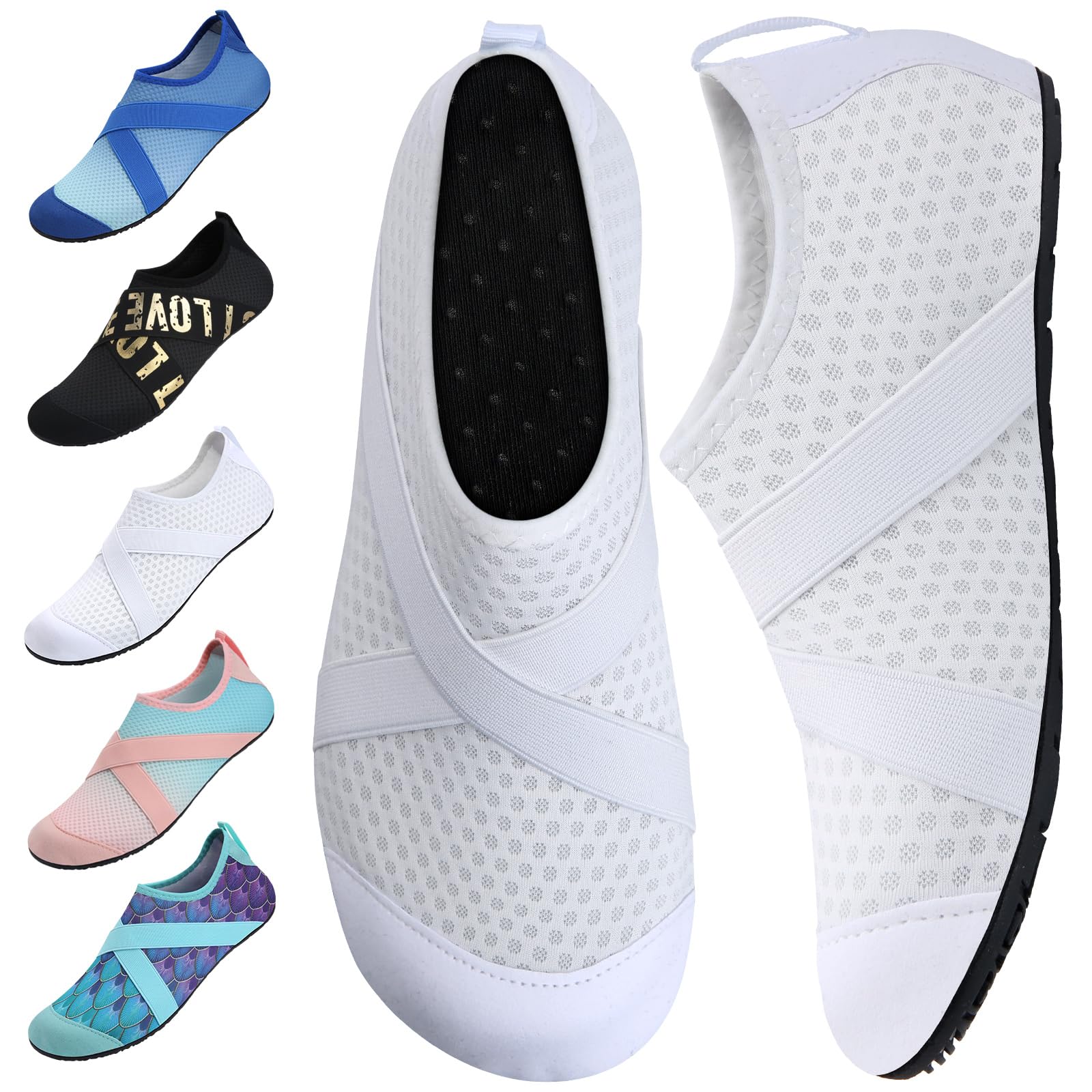 Men's & Women's Quick-Dry Water Shoes - Barefoot Beach Pool Shoes for Surfing, Swimming & Water Sports | Perfect for Yoga, Aqua Fitness & Outdoor Activities
