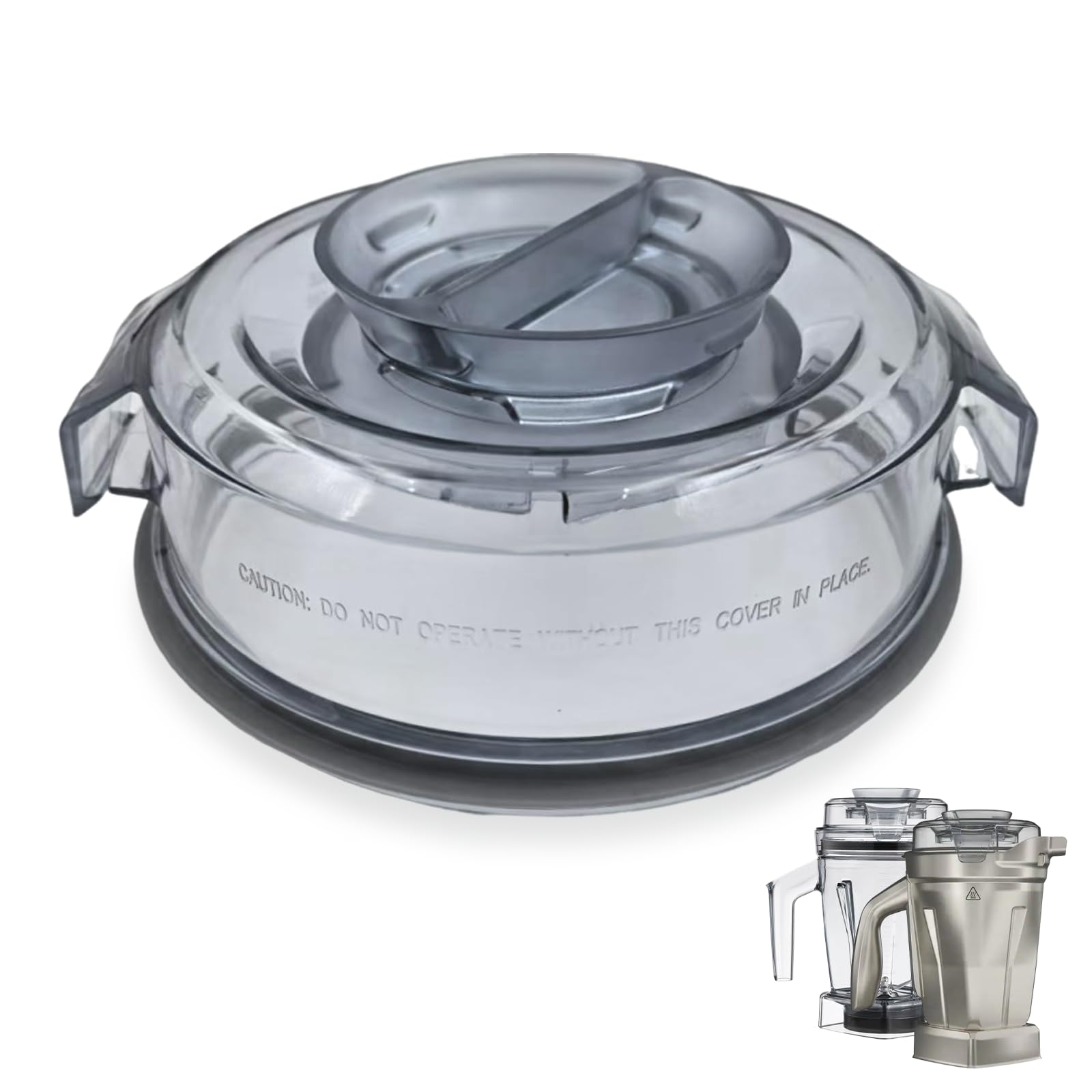 Premium Stainless Steel Blender Pitcher Lid Replacement for Vitamix A3500 A2300 A2500 A3300 X Series - 48oz Metal Blender Container Cover - Durable & Leak-Proof Design for Smoothies, Soups & Nut Butters