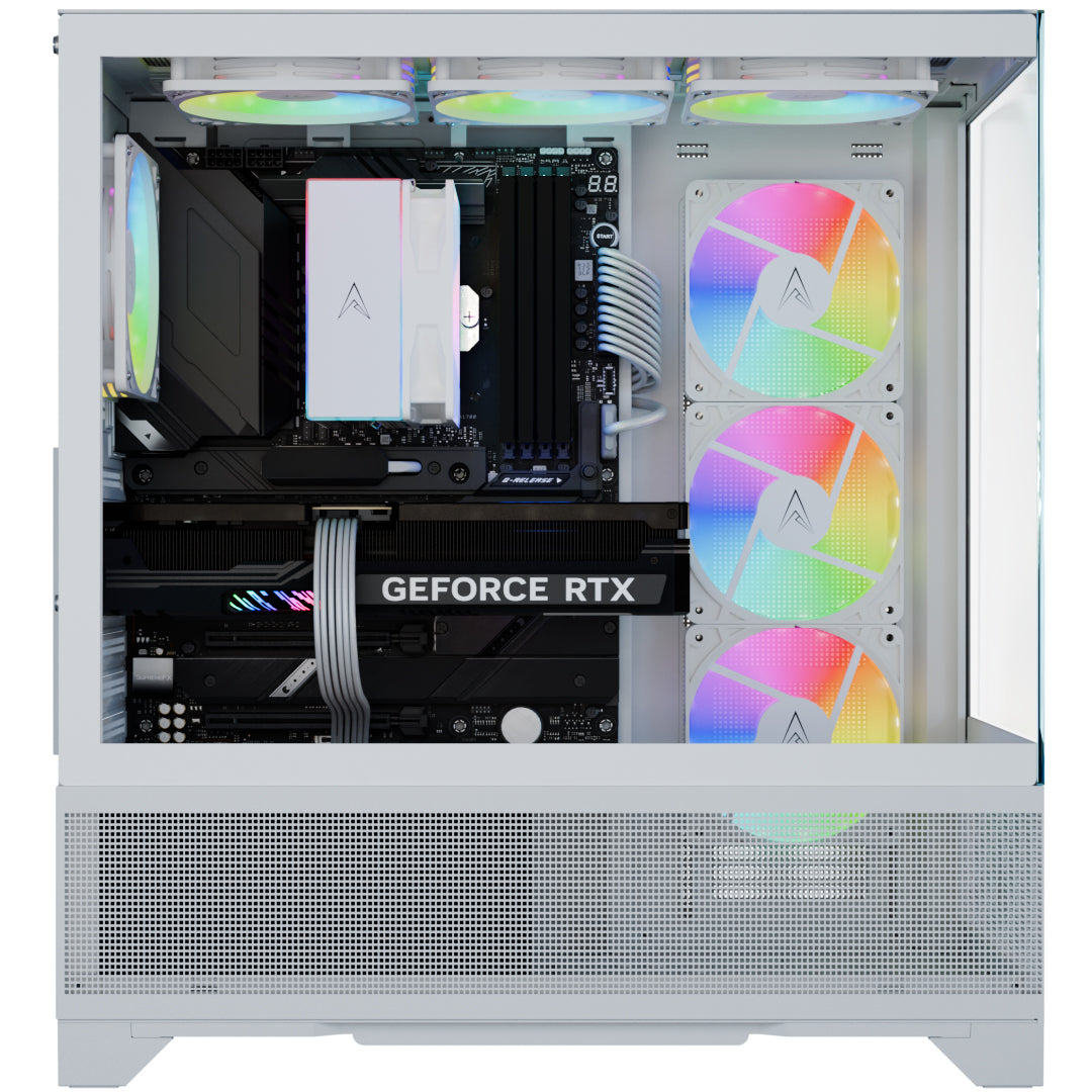 Allied Patriot MKII Gaming PC - Intel Core i5 14400F, RTX 5070 12GB, White | High Performance Desktop Computer for Gaming, Streaming & Content Creation