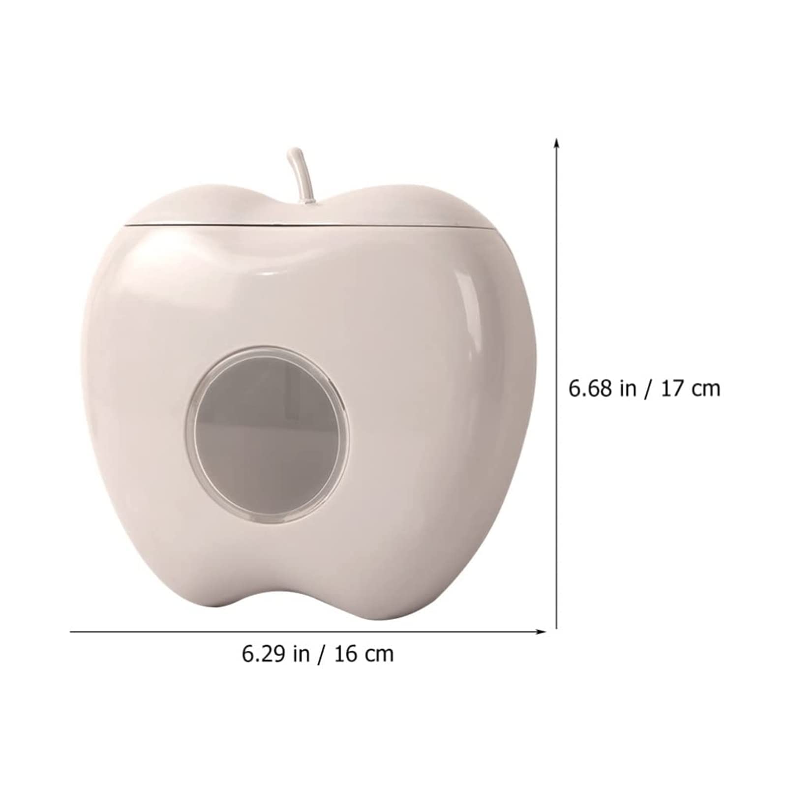 Apple-Shaped Wall-Mounted Plastic Wrap Dispenser - Punch-Free Extractable Storage Box with 100 Crisper Wraps | Perfect for Kitchen Organization & Food Preservation