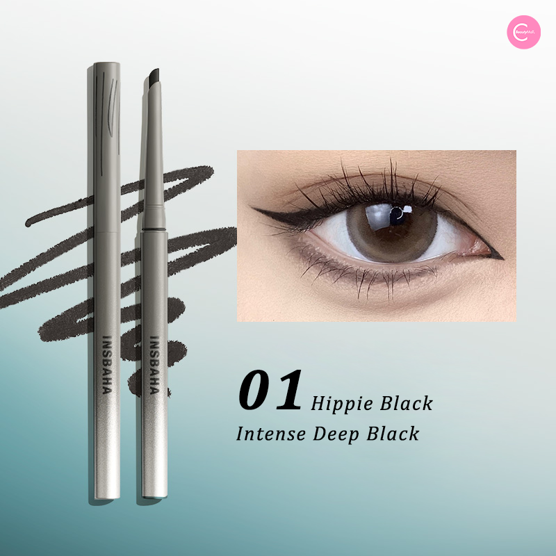 INSBAHA Solo Gel Eyeliner Pen - Waterproof, Smudge-Proof & Long-Lasting Liquid Eyeliner for Precise Winged Liner - Perfect for Everyday Makeup, Party Looks & Professional Use