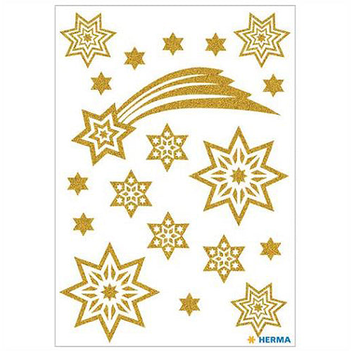 Glittery Stars & Comet Stickers - 3726 Pack for Scrapbooking, DIY Crafts, and Kids' Art Projects