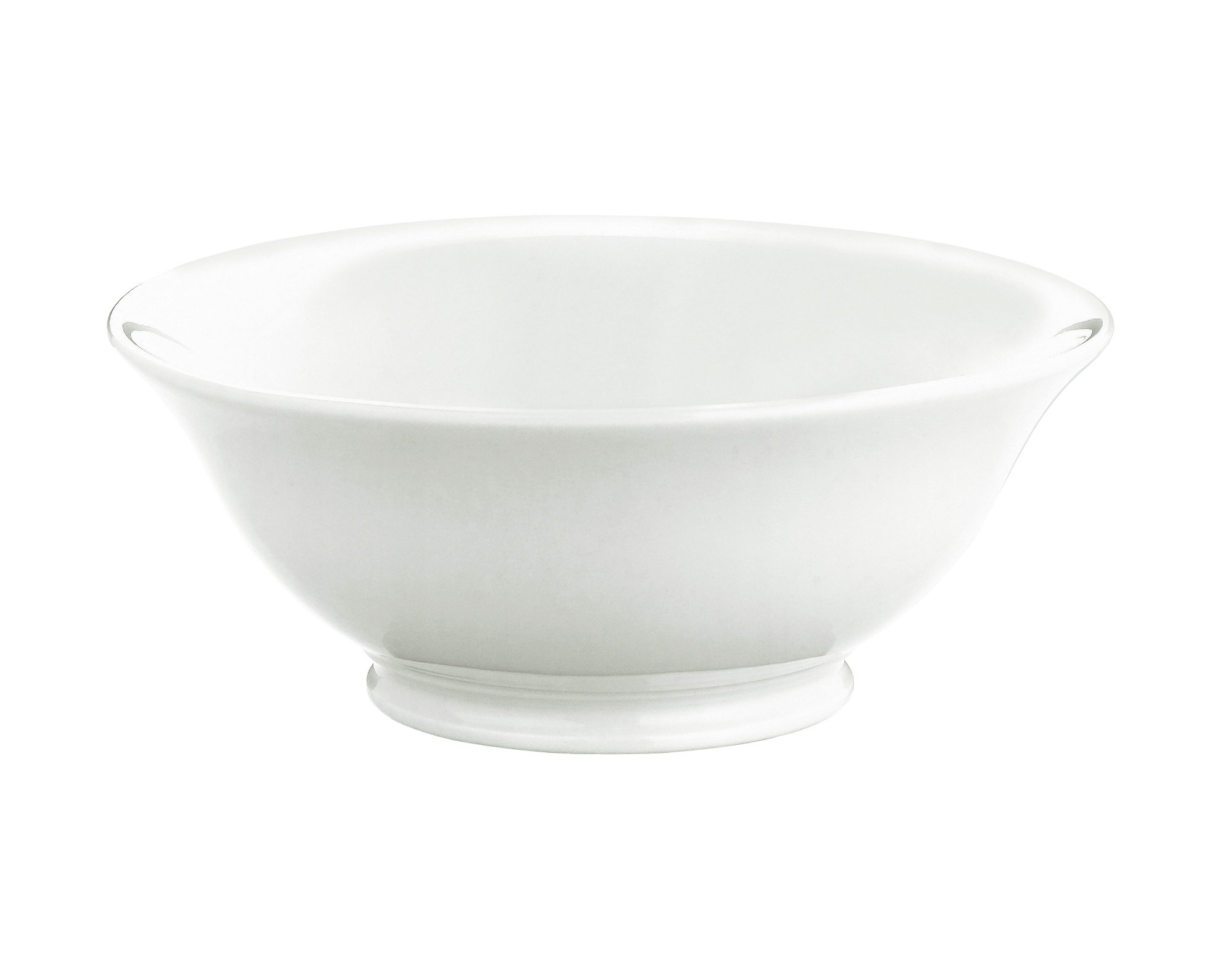 Premium Pillivuyt 10.5-Inch Porcelain Footed Serving Bowl - 3 Quart Capacity - Elegant White Ceramic Fruit Salad Dessert Dish - Perfect for Entertaining, Dinner Parties & Holiday Tablescapes