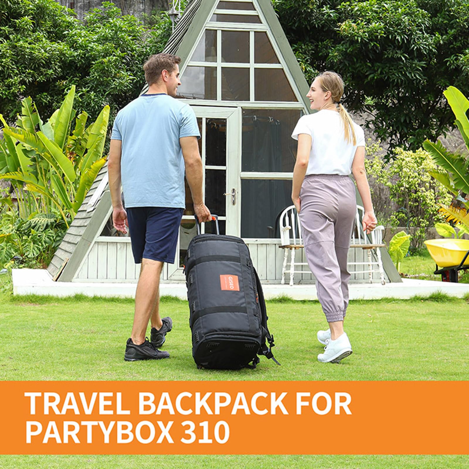 LICHIFIT Protective Carrying Case for JBL PARTYBOX 310 Bluetooth Speaker - Waterproof Travel Storage Bag with Handle, Portable Backpack Cover for Outdoor Parties, Camping & Beach Events
