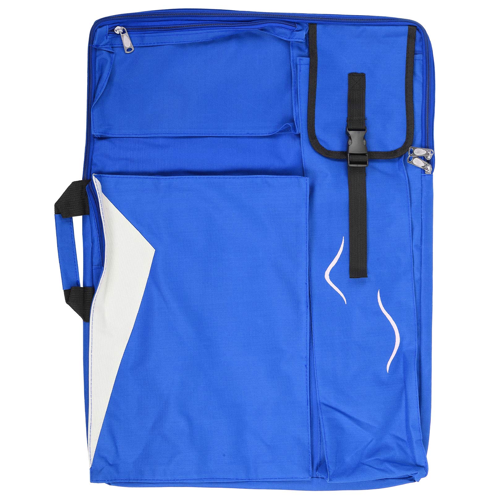 LZKW Artist Portfolio Backpack - 36 x 16 x 8cm Oxford Cloth Drawing Board Bag for Architects, Students & Hobbyists - Durable Blue Sketchbook Carrier for Outdoor Art Classes, Travel & Design Work