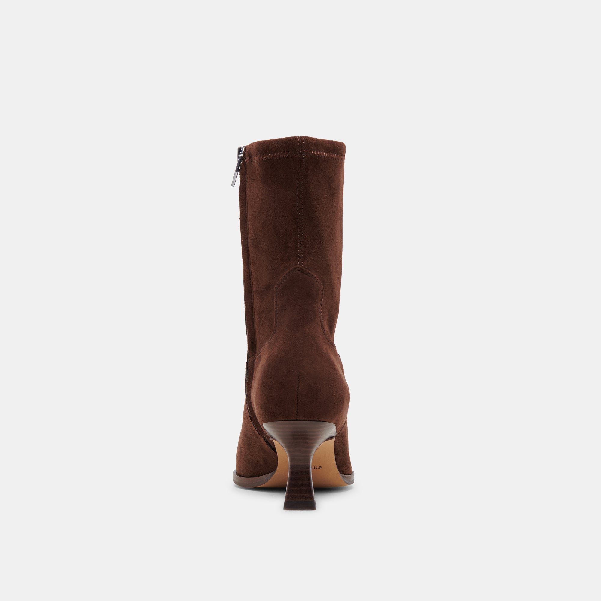 ARYA WIDE CALF BOOTS DK BROWN STELLA SUEDE - Comfortable Wide Calf Boots for Women, Perfect for Fall and Winter Fashion, Office Wear & Casual Outings