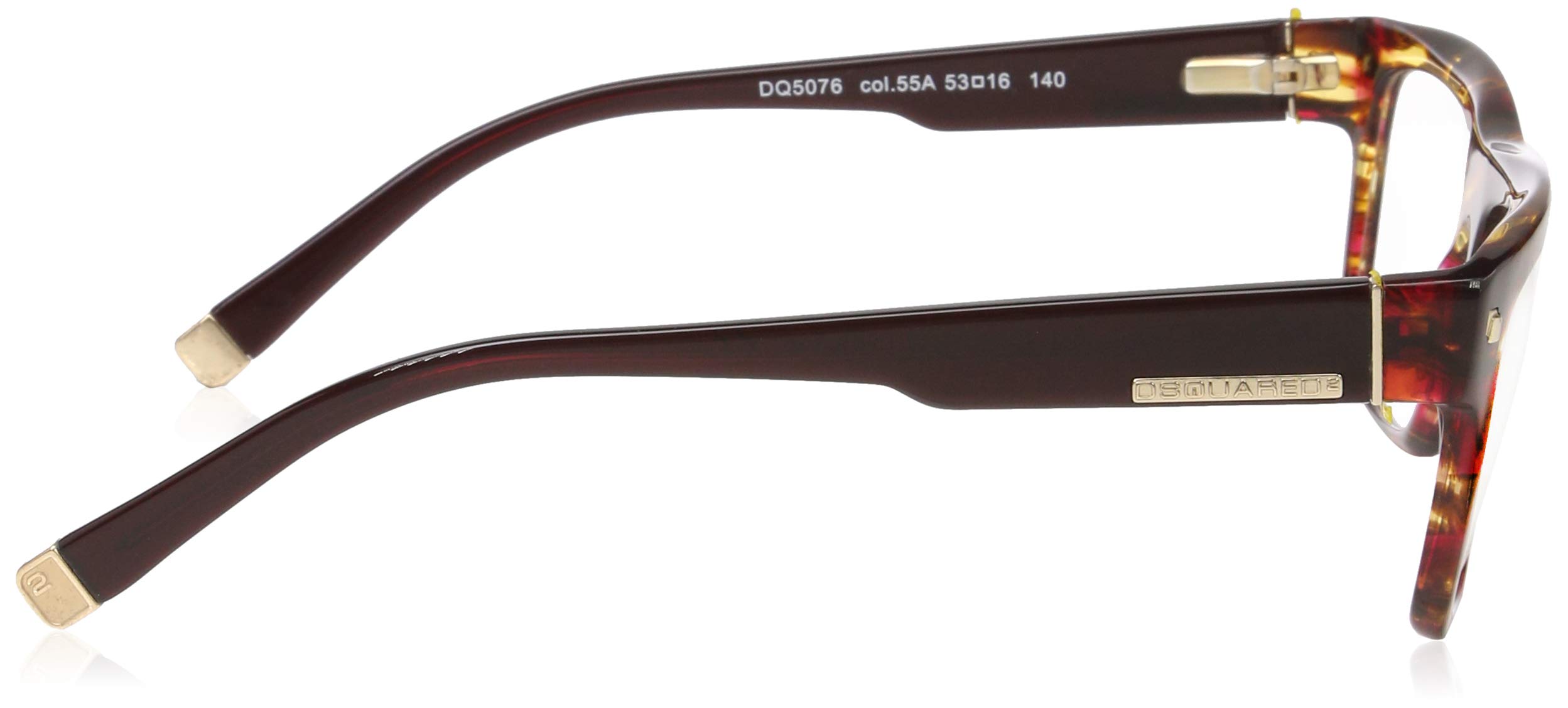 Dsquared DQ5076 Havana Smoked Prescription Eyeglasses Frame - 55a Size for Men & Women | Perfect for Reading, Work & Fashion Accessories