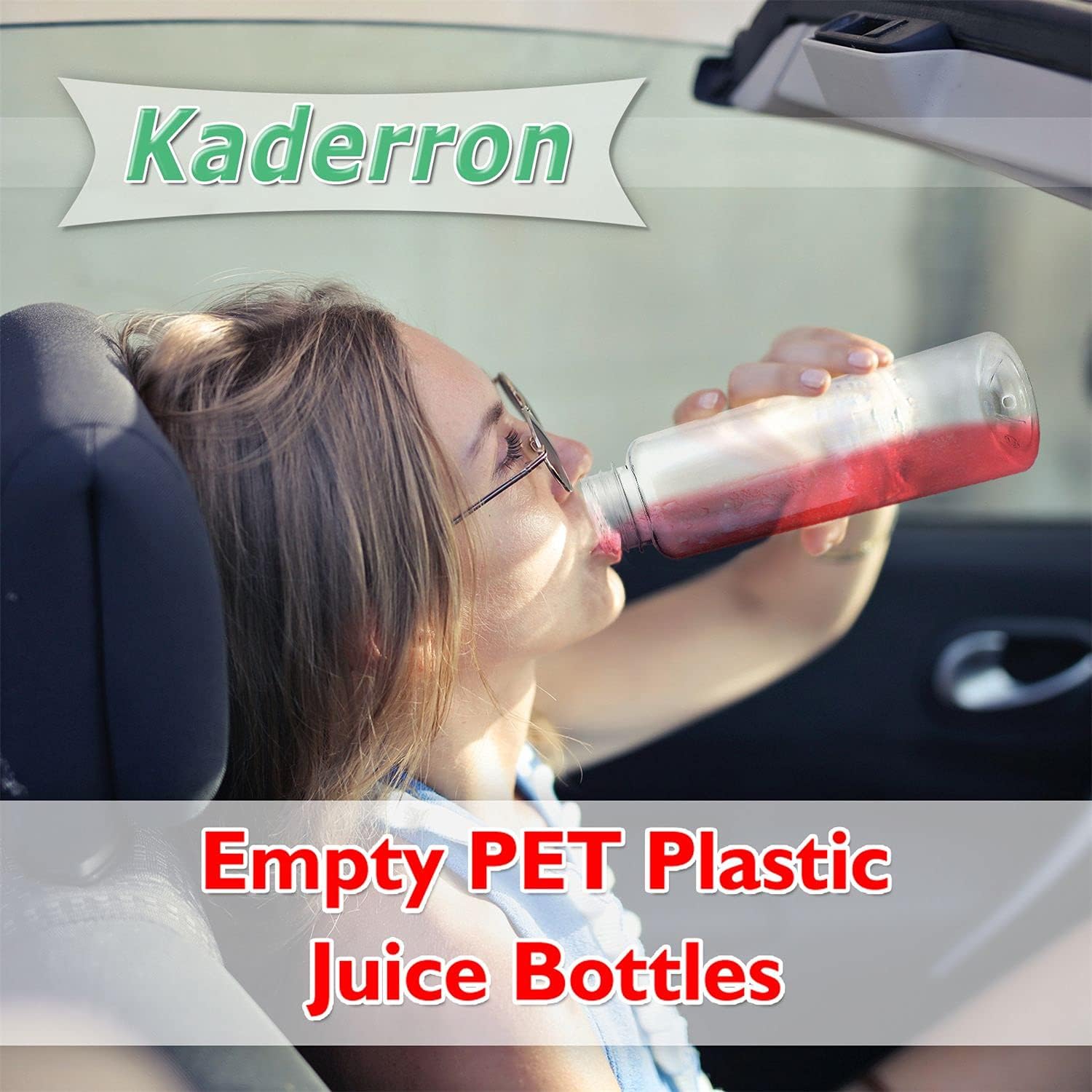 48pcs 8oz Clear PET Plastic Juice Bottles with Black Tamper Evident Lids - Empty Disposable Drink Containers for Juicing, Smoothies, Water & Beverages | Bulk Storage for Home, Restaurant & Catering Use