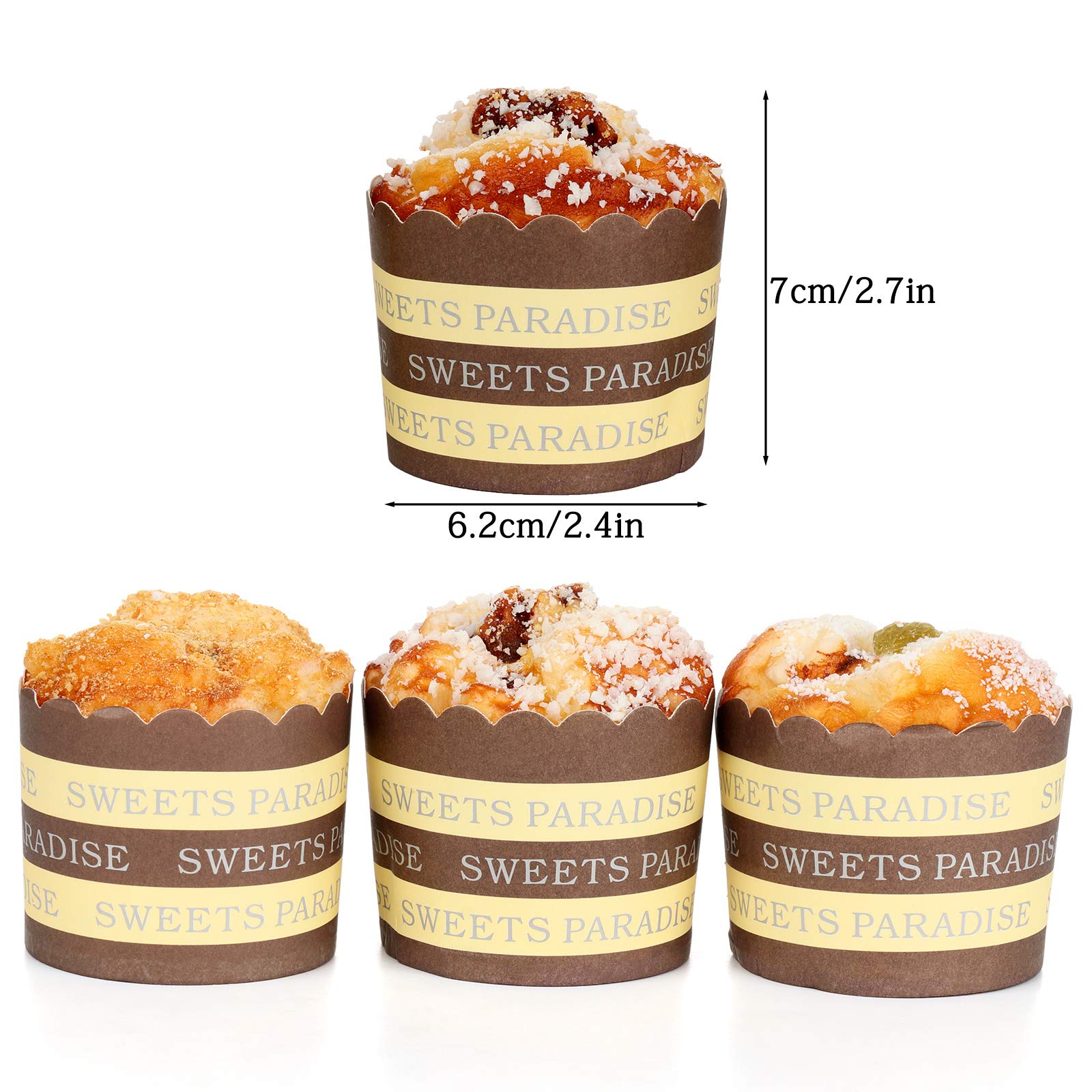 Belupai 6PCS Realistic Fake Cupcakes - Artificial Cake Decorations for Kitchen, Dessert Display, Party Props | Perfect for Home Decor, Wedding Centerpieces & Bakery Showcase
