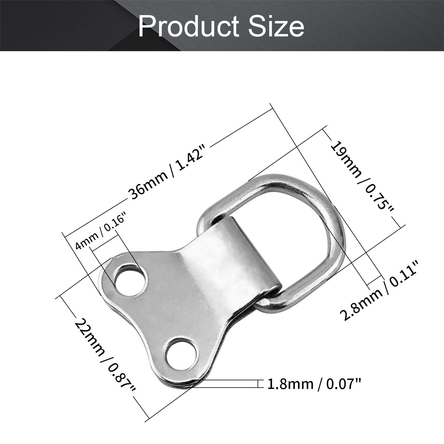 MroMax 50PCS Silver Picture Frame Hooks 1.42