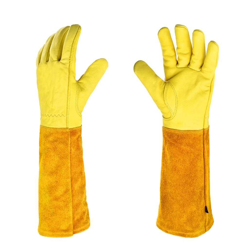 Xumeili Thorn Proof Gardening Gloves for Women & Men - Long Sleeve Rose Pruning Gloves with Breathable Fabric - Perfect for Rose Gardening, Landscaping, and Outdoor Plant Care