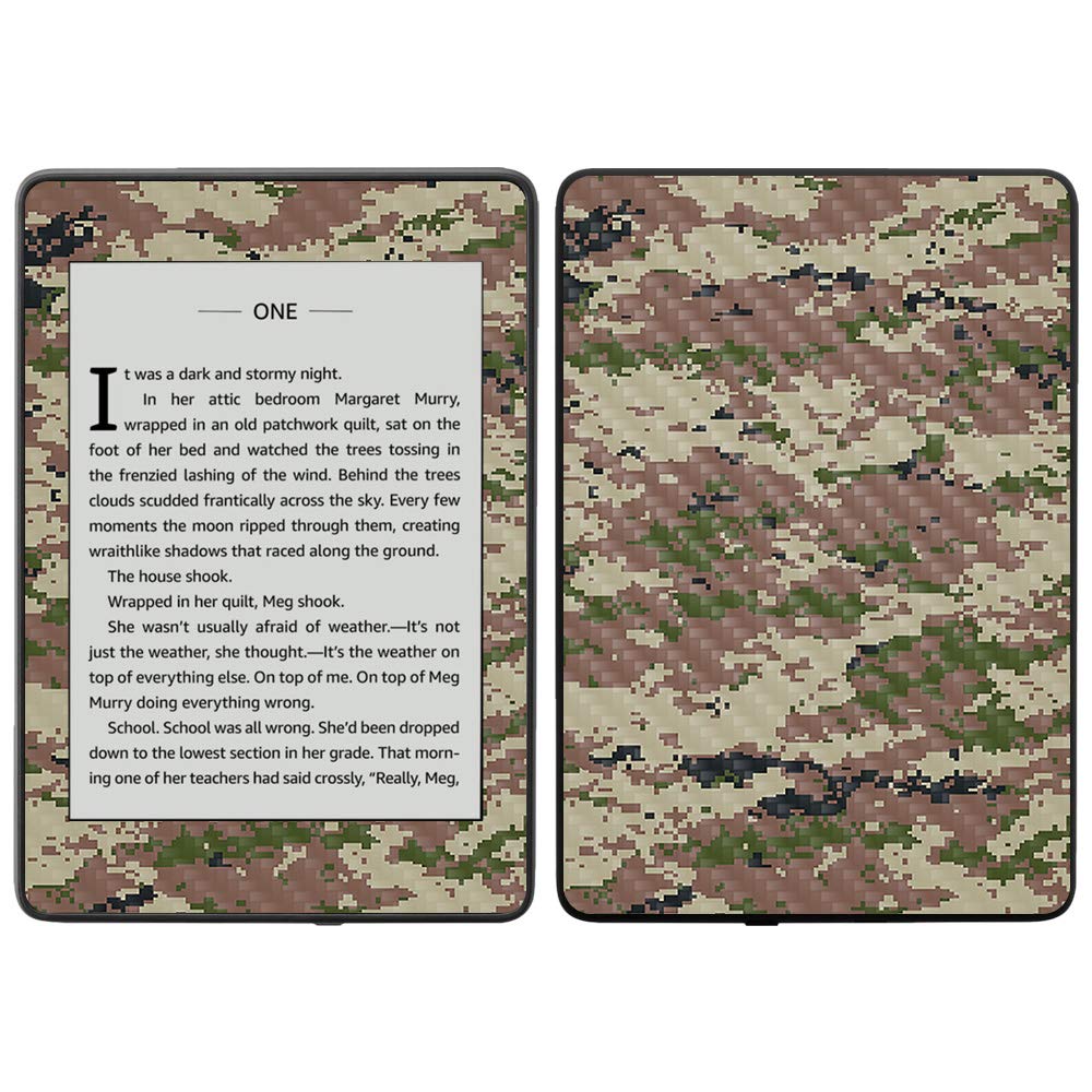 MightySkins Carbon Fiber Skin for Amazon Kindle Paperwhite 2018 (10th Gen) - Arctic Camo | Waterproof Protective Cover with Durable Textured Finish | Easy to Apply & Remove | Made in USA | Perfect for Travel, Reading & Outdoor Use