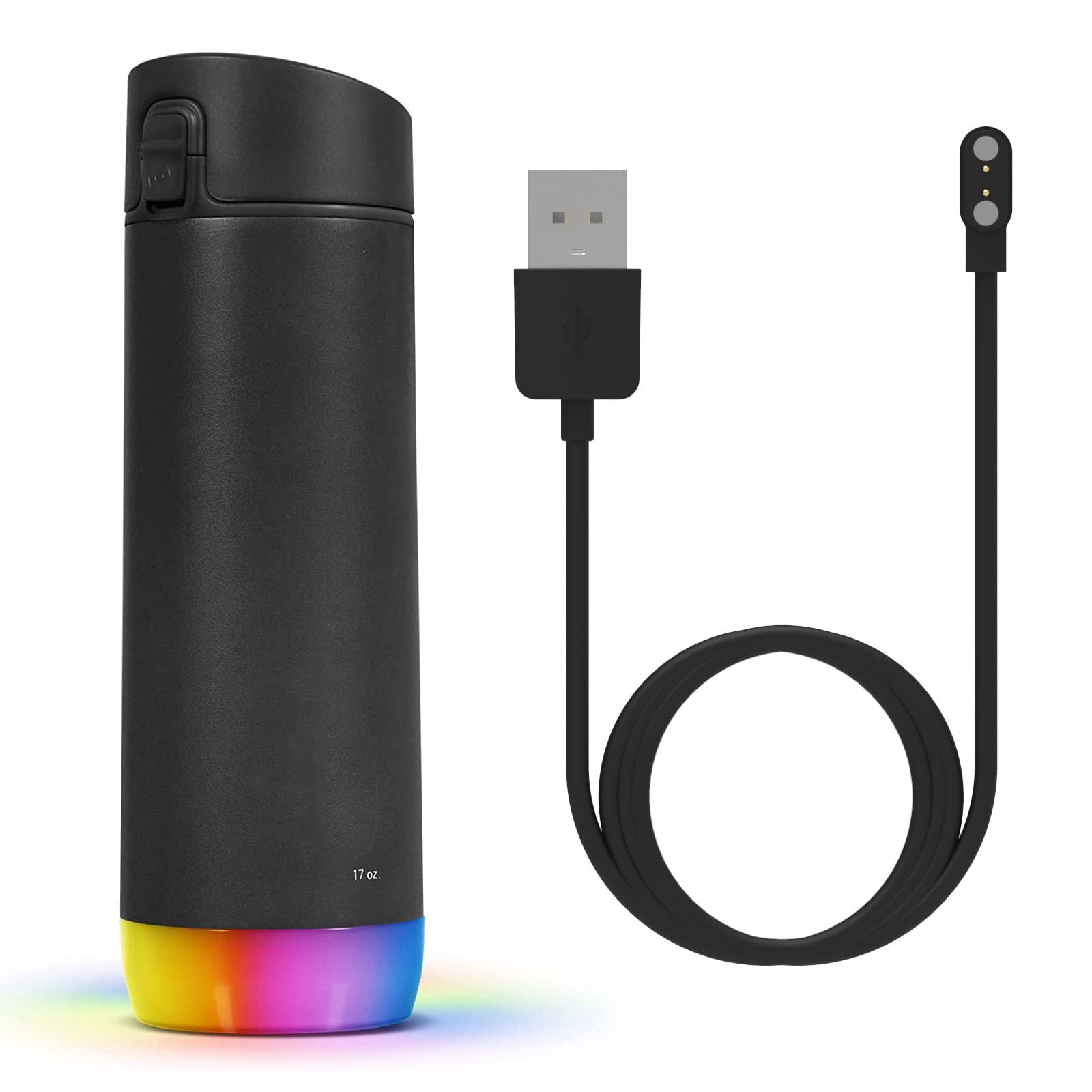 HidrateSpark PRO Charging Cable - Replacement USB Magnetic Charger for HidrateSpark PRO Smart Water Bottle & Tumbler | Fast Charging Accessories for Gym, Office & Travel Use