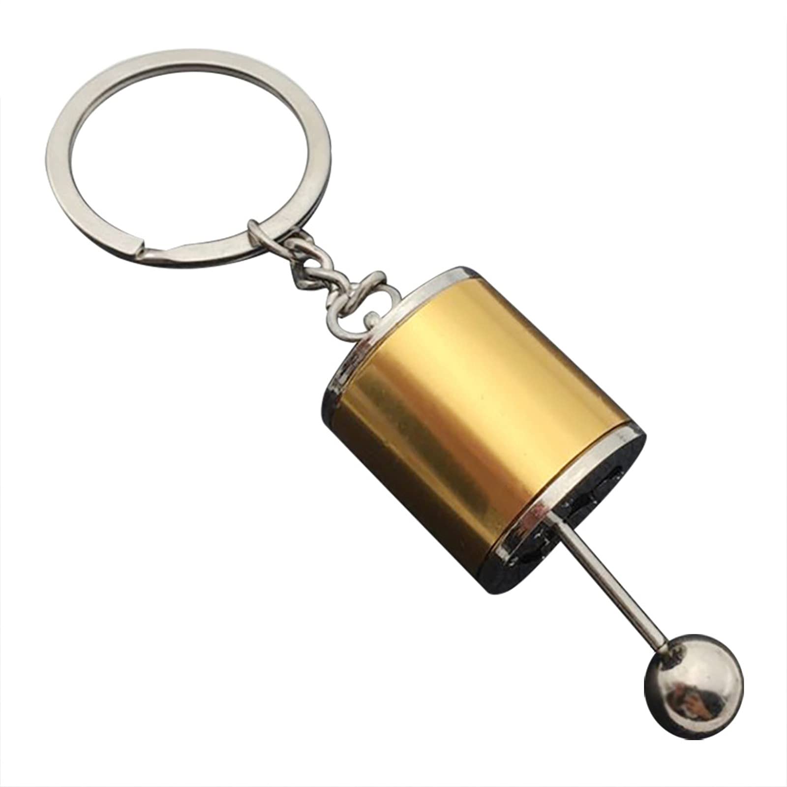Metal Gear Keychain - Car Stick Knob Gearbox Model Keyring for Men, Unique Gift for Car Enthusiasts - Perfect for Keys, Backpacks, and DIY Car Accessories
