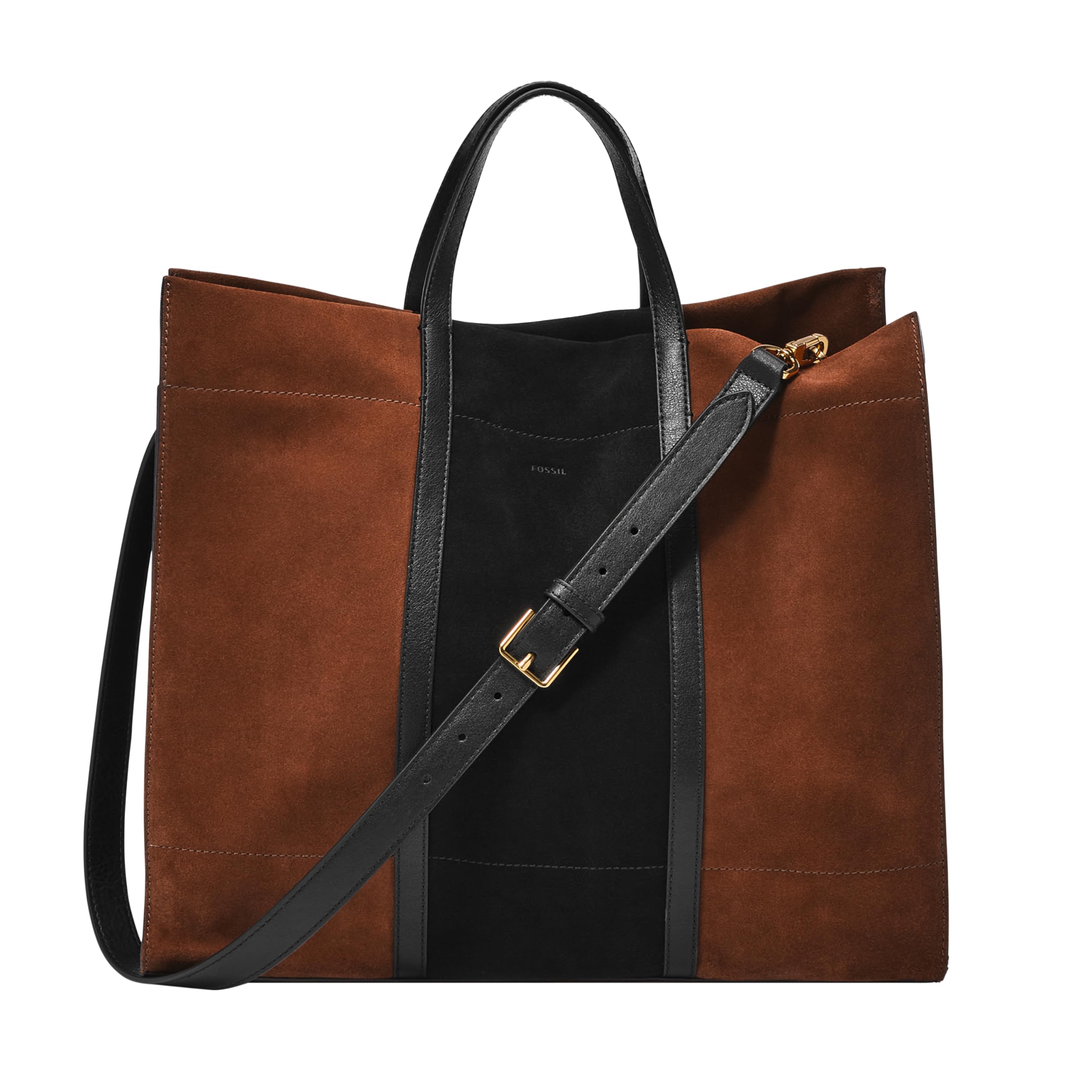 Fossil Women's Carmen Genuine Leather Tote Bag - Stylish Designer Handbag for Work, Travel & Everyday Use