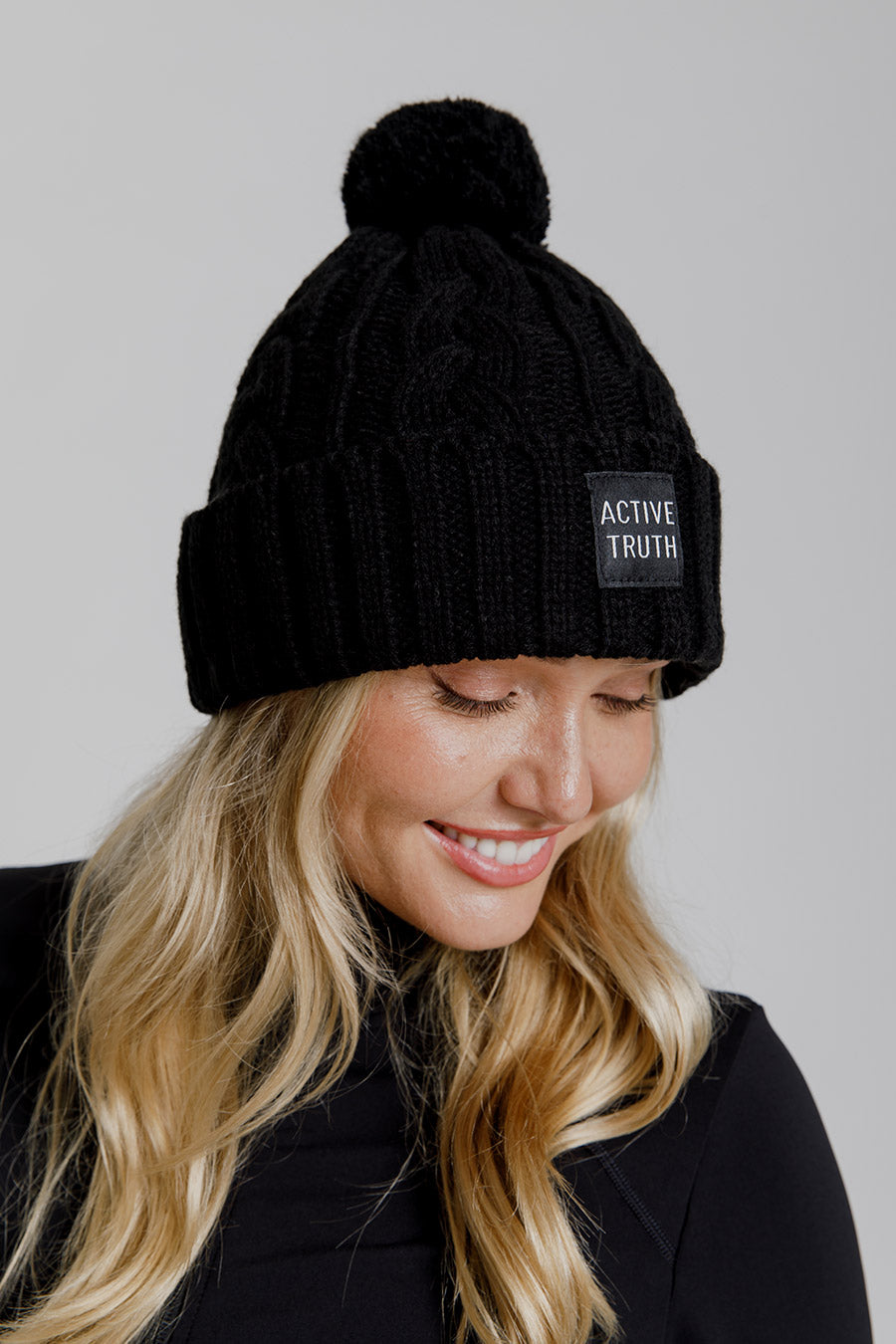 Premium Black Beanie for Men & Women - Soft Winter Knit Hat for Cold Weather - Unisex Warm Fleece Lined Skull Cap for Outdoor Activities, Running, Hiking, and Sports