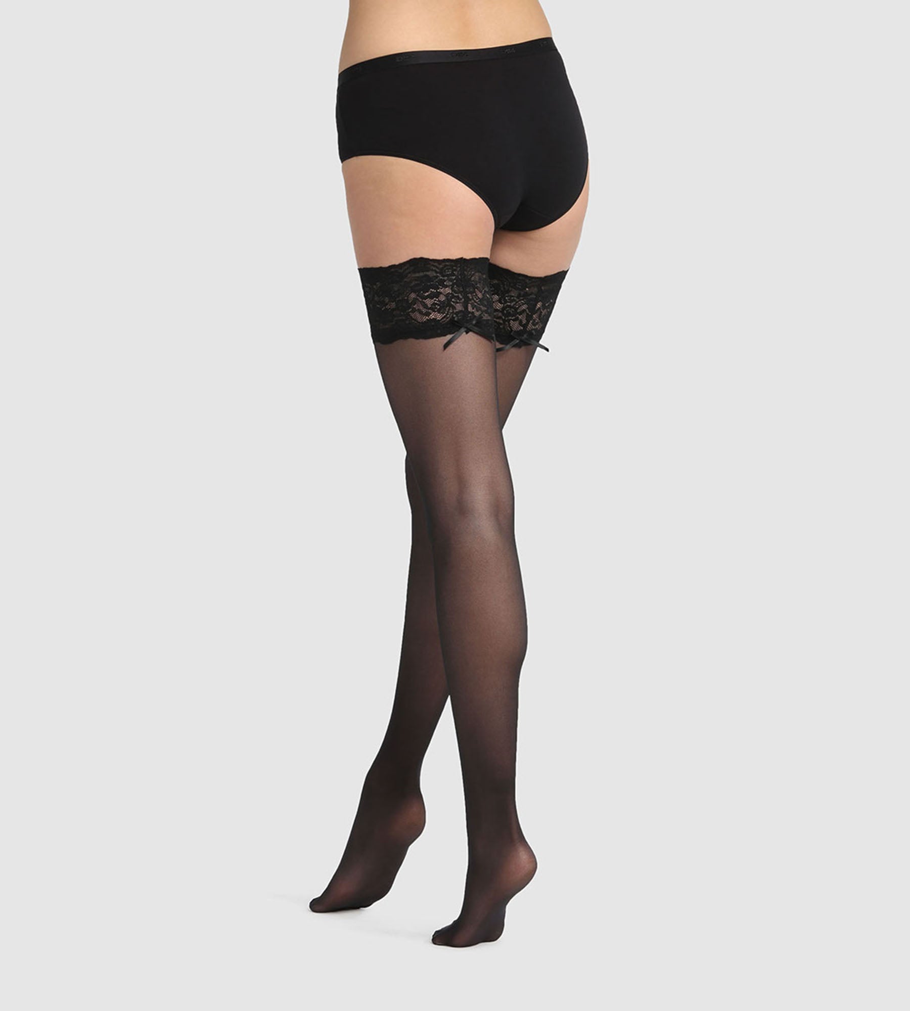 Dim Up Sexy 25D Semi-Opaque Black Self-Adjusting Lace Garter Belt - Perfect for Lingerie Sets, Boudoir Photography & Romantic Occasions