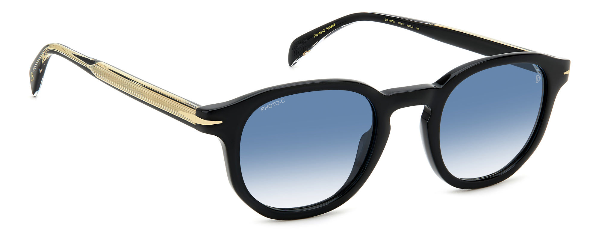 David Beckham DB1007/S Men's Sunglasses - Polarized UV Protection Aviator Style for Driving, Outdoor & Fashion