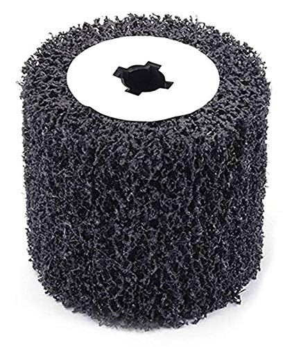 **Signi Poly Strip Abrasive Drawing Wheel – Clean & Descale Welds, Remove Paint, Rust & Oxidation – Handheld Polishing Machine Sander Wire Wheel (110x100x19mm) – Perfect for Metal Restoration, Automotive & DIY Projects**