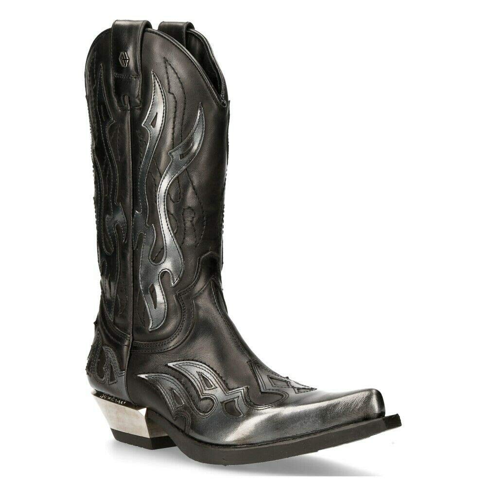 New Rock Men's Boots - Stylish & Durable Leather Boots for Men | Perfect for Motorcycle Riding, Outdoor Hiking & Casual Wear