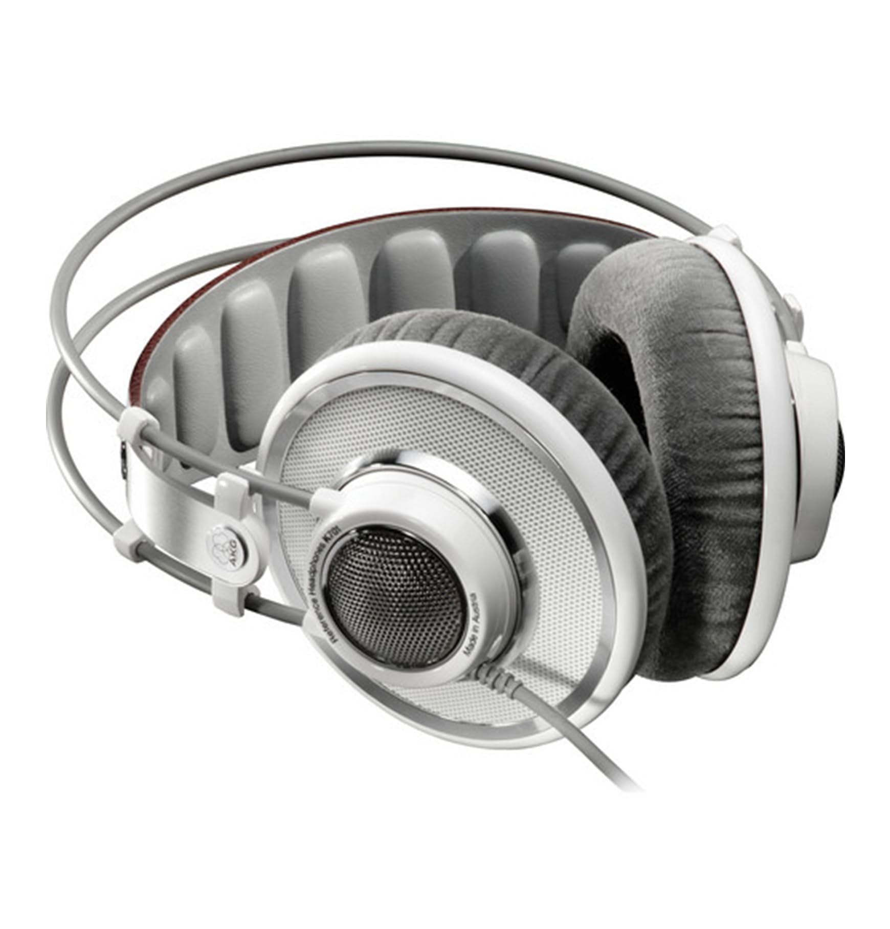 AKG K701 Professional Open-Back Studio Headphones - High-Fidelity Over-Ear Reference Headphones with Flat-Wire Technology (White) - Perfect for Music Production, Mixing & Audiophile Listening