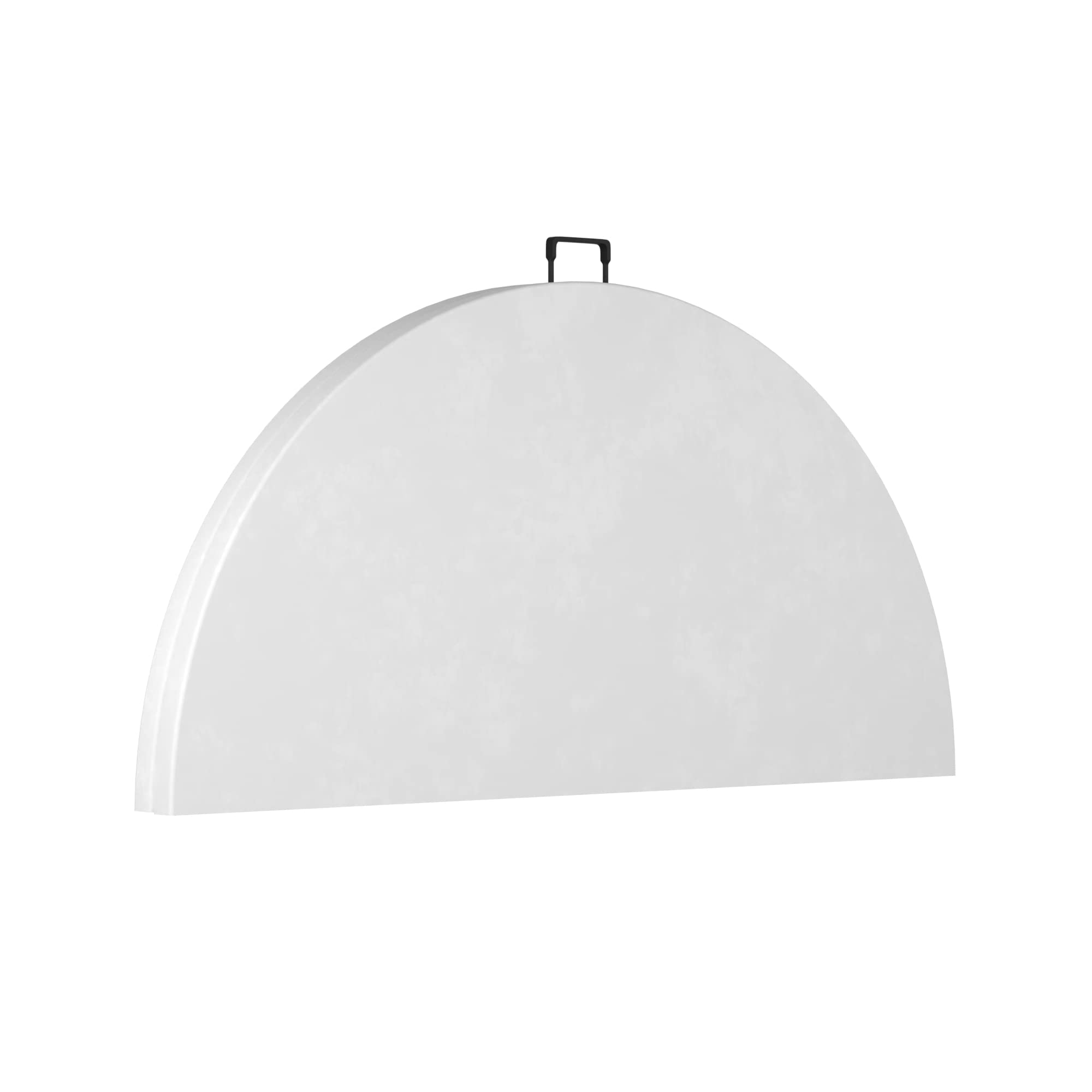 Round White Plastic Folding Table - 60 Inch Lightweight Portable Table for Indoor/Outdoor Use - Perfect for Parties, Picnics, Camping & Events