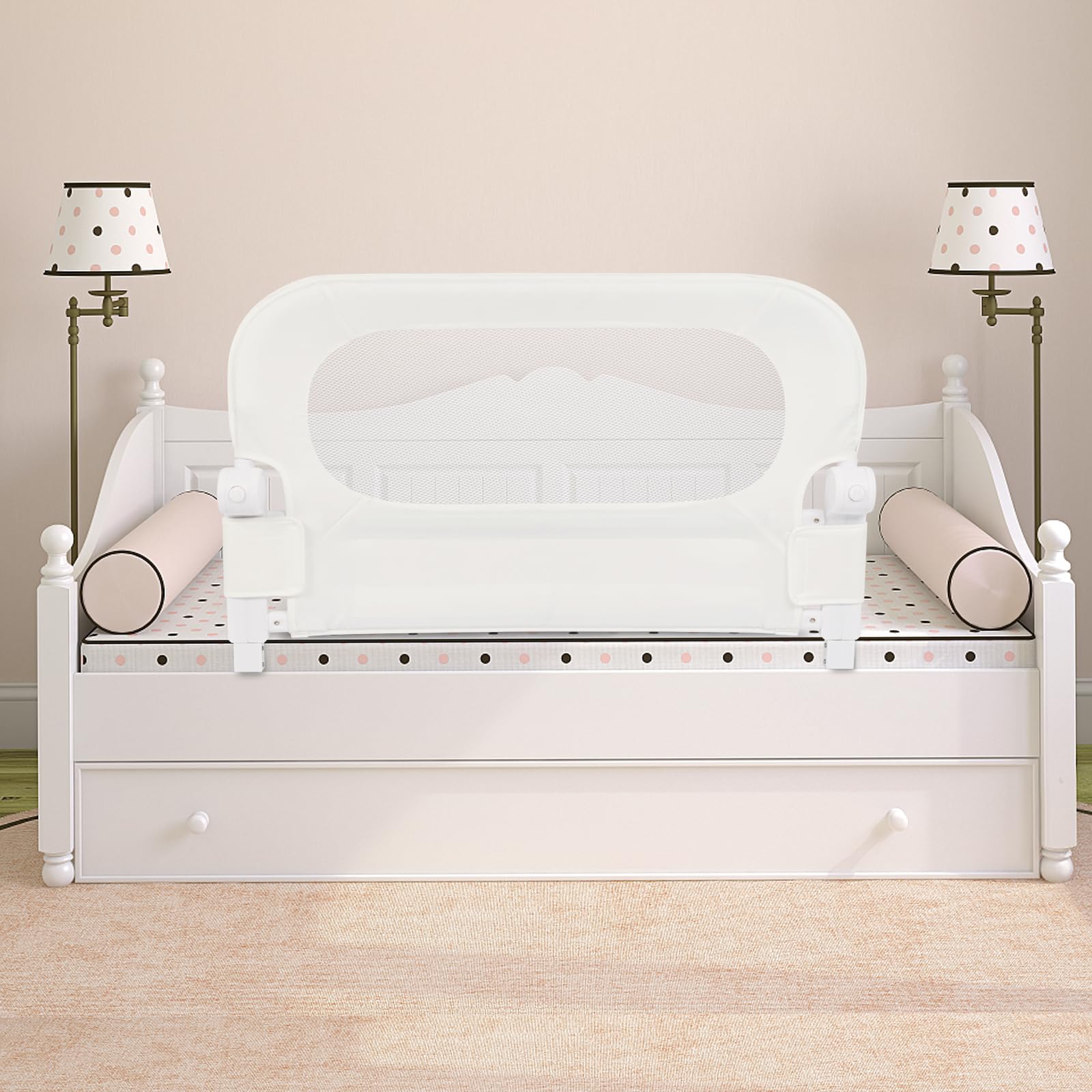 Y-STOP Adjustable Bed Rail Guard for Queen, King & Twin Beds - 33