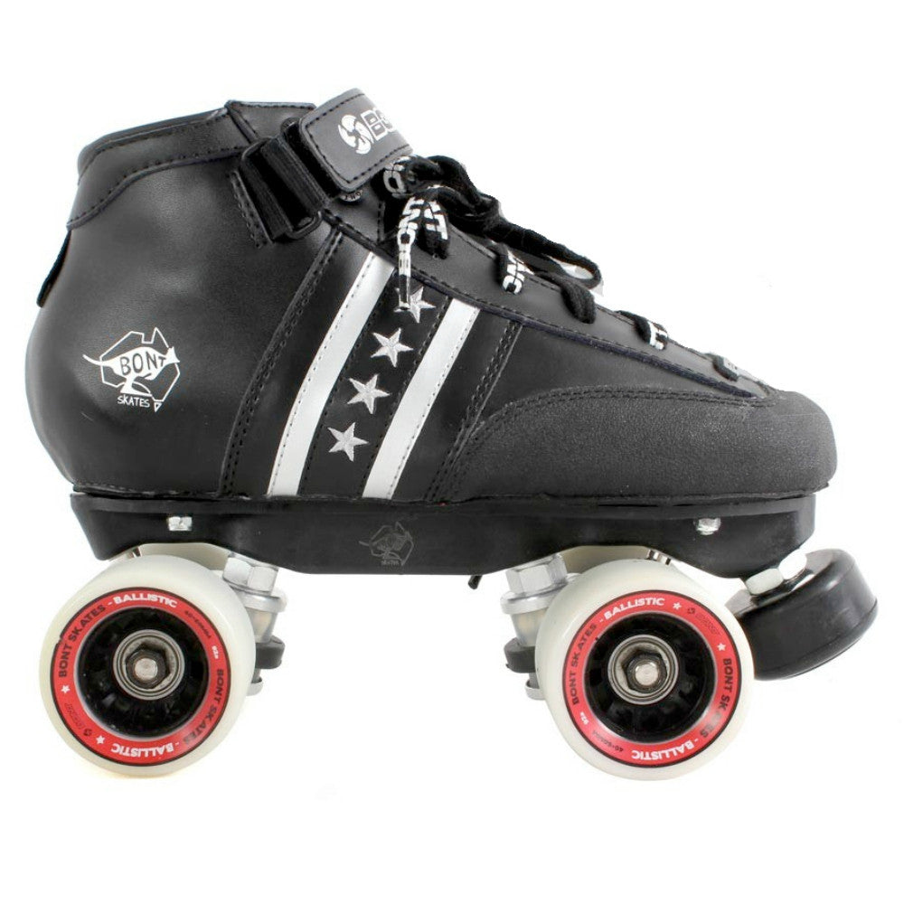 Bont Quad Star Ballistic Quad Skates - Premium Roller Skates for Women & Men - Outdoor & Indoor Skating, Derby, Rink, Fitness & Recreation