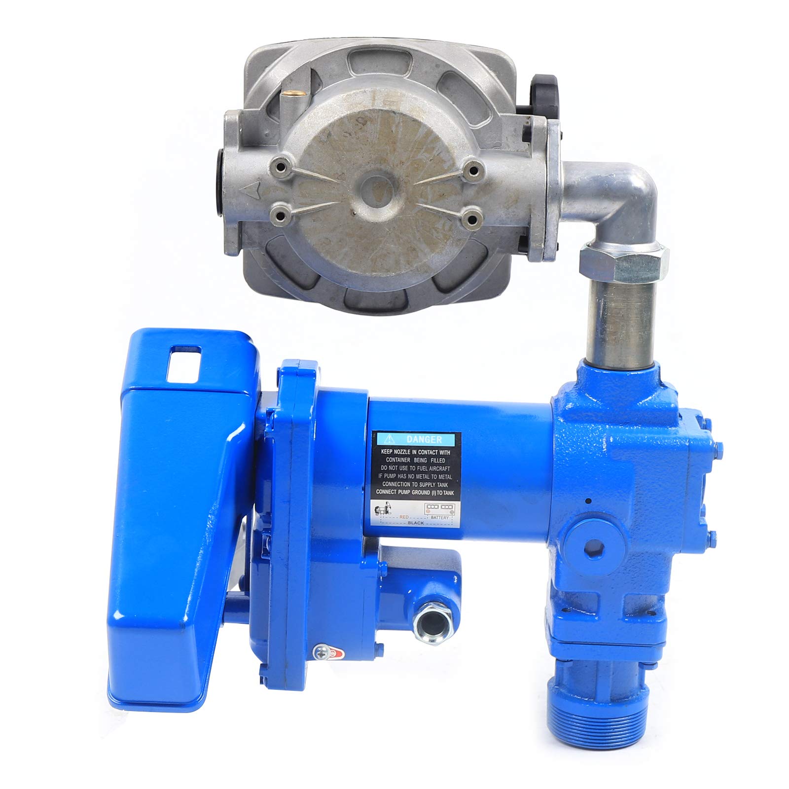 12V Diesel & Gasoline Explosion-Proof Transfer Pump - 265W 20GPM Fuel Dispenser with Flow Meter | Portable for Trucks, Boats, Farm Equipment & Emergency Fuel Transfer