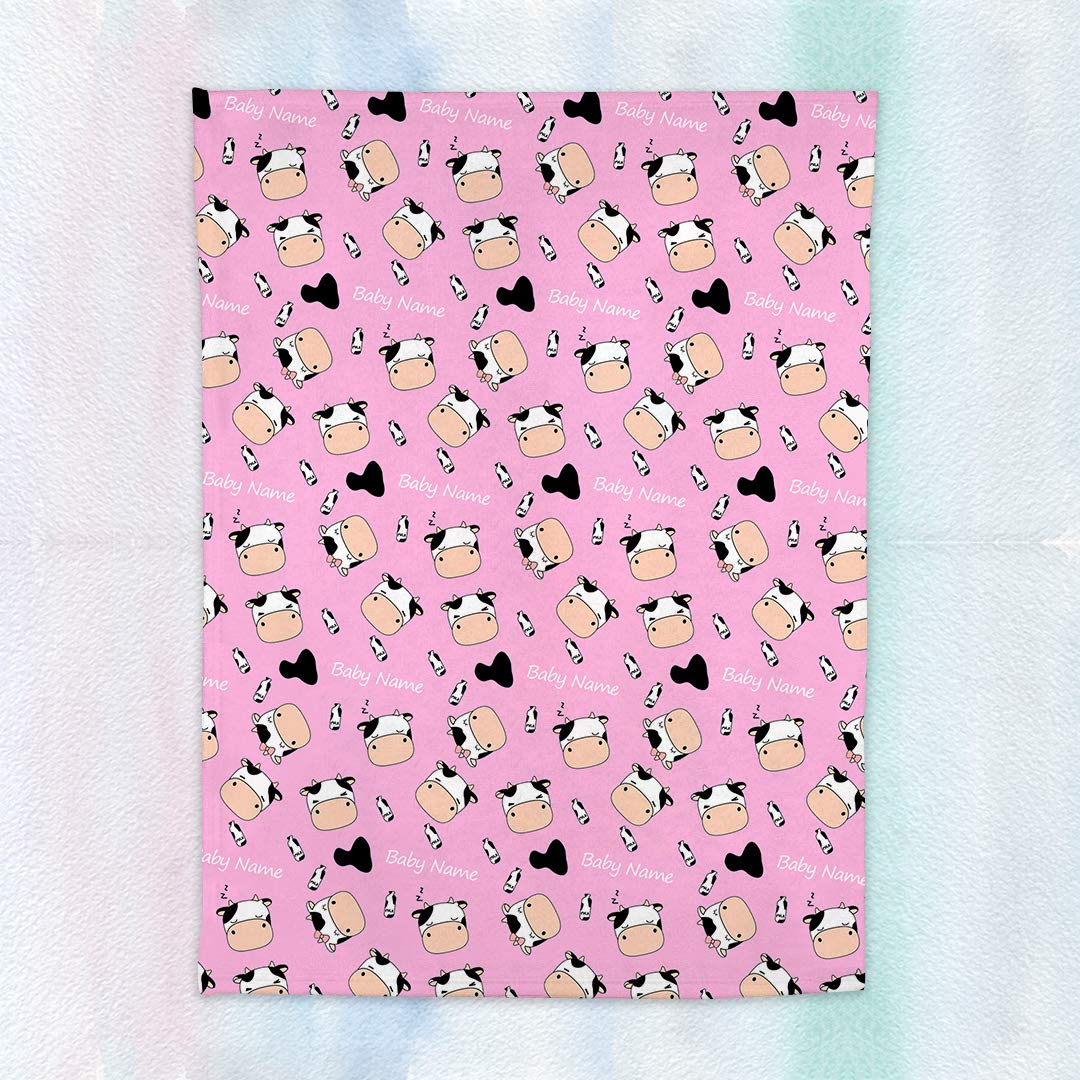 Personalized Baby Blanket with Name - Soft Plush & Cozy Minky Dot Blanket for Boys & Girls, 30