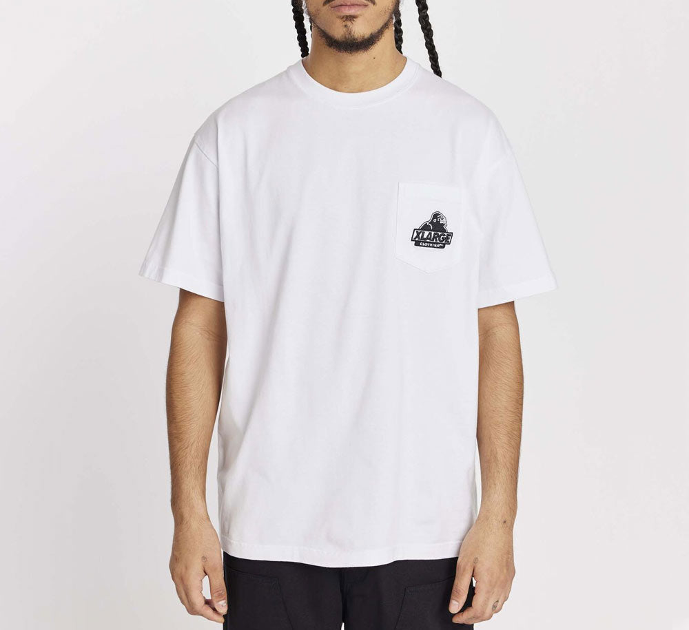 Embroidered Slant Pocket Short Sleeve T-Shirt for Men - Casual Streetwear & Everyday Comfort
