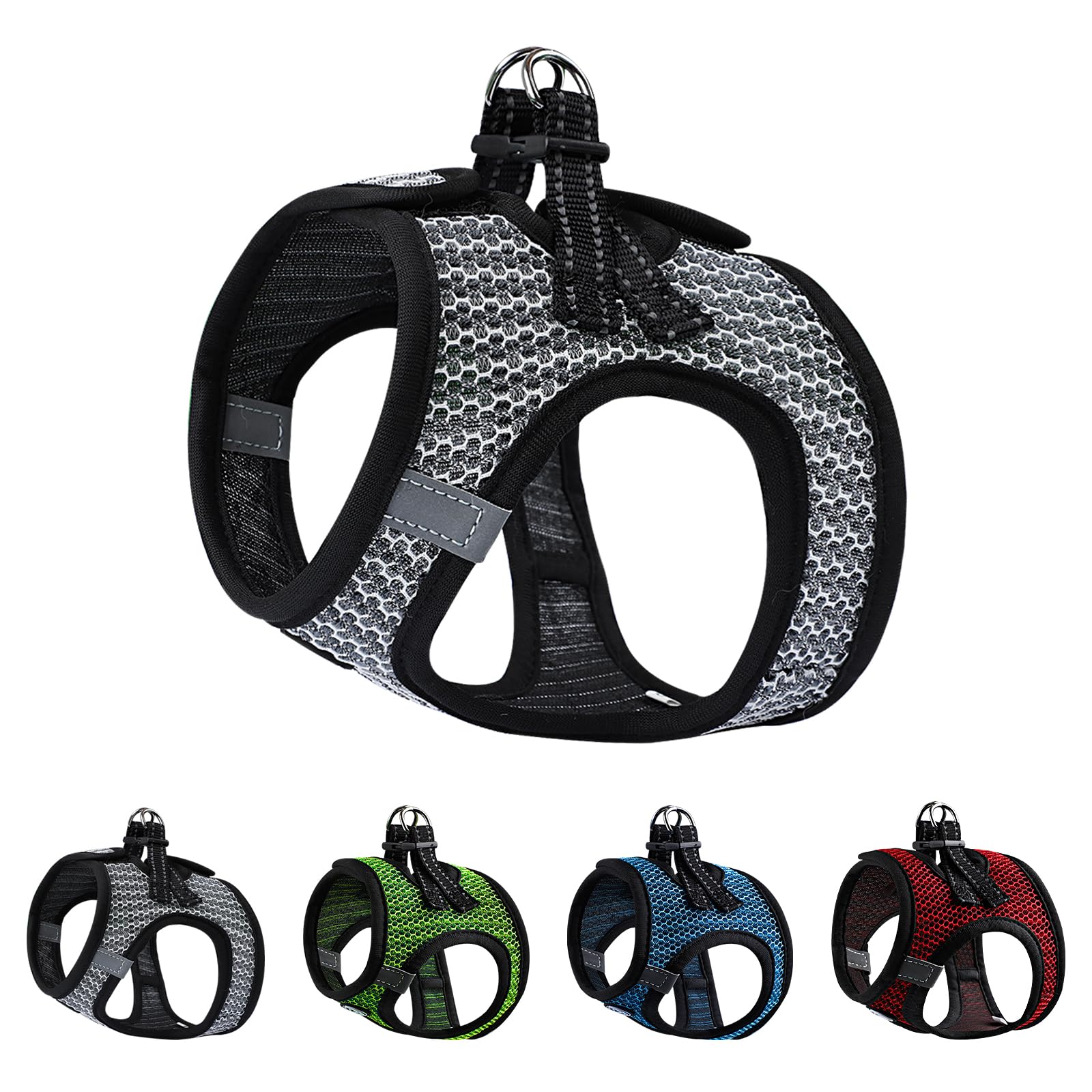 Premium Cat & Small Dog Harness - Adjustable XS Pet Harness for Puppies, Chihuahuas & Tiny Breeds - Comfortable Escape-Proof Design (Black, X-Small) - Perfect for Walking, Hiking & Outdoor Adventures
