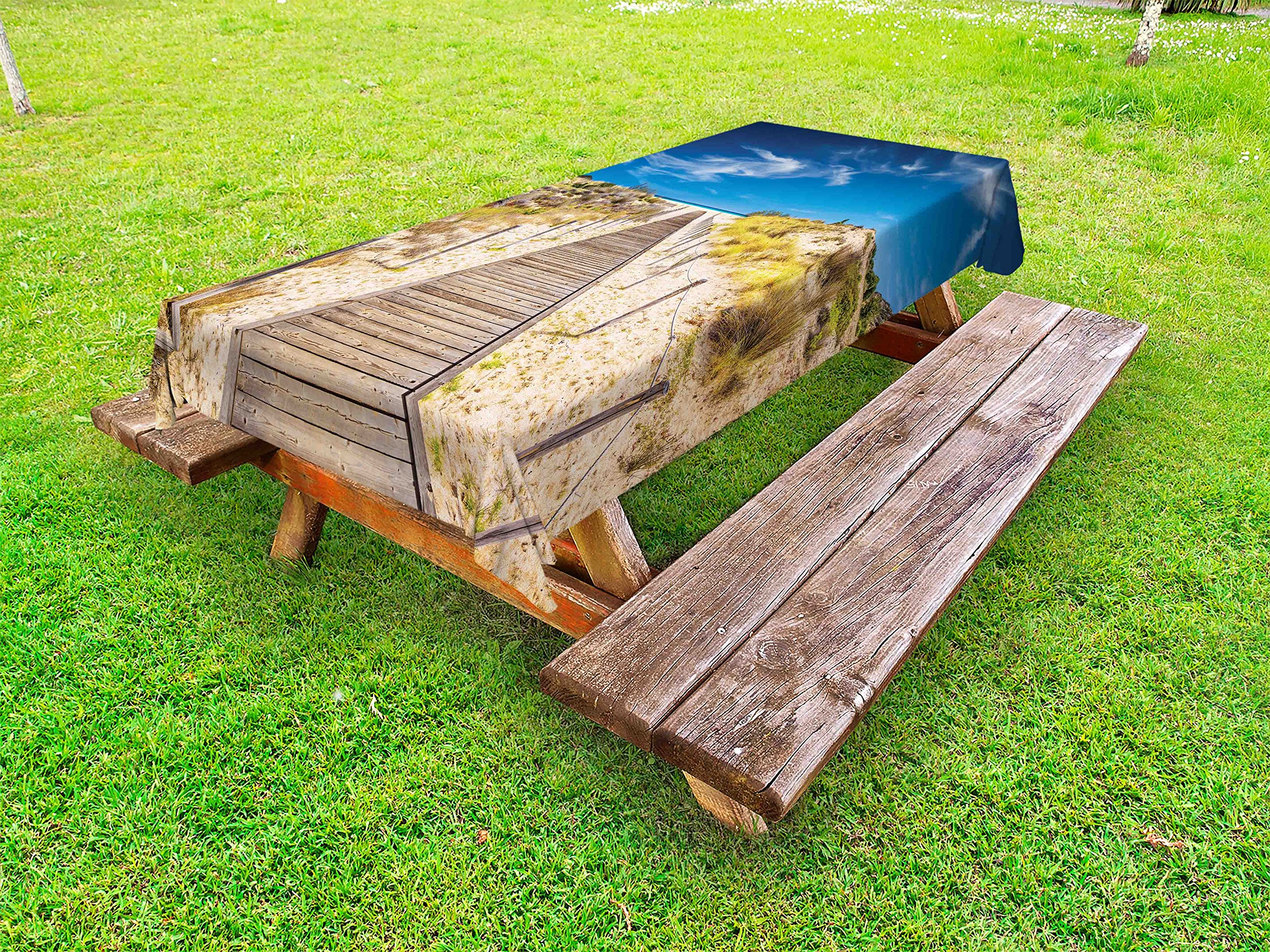 Ambesonne Waterproof Beach Tablecloth - 58
