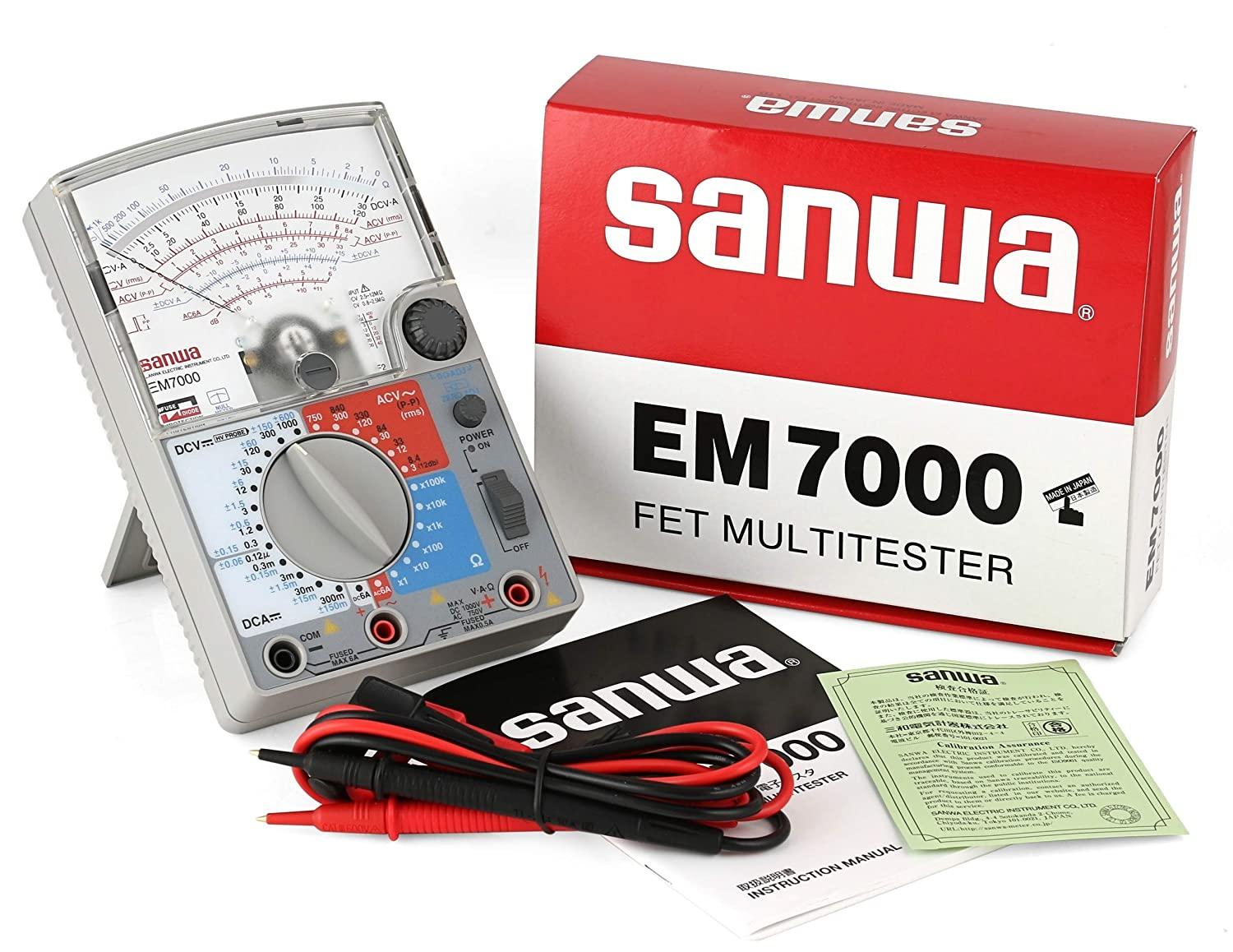 EM7000 Analog Multimeter - High Sensitivity FET Multimeter for Low Capacitance Measurement | Perfect for Electronics Testing, Circuit Repair & DIY Projects