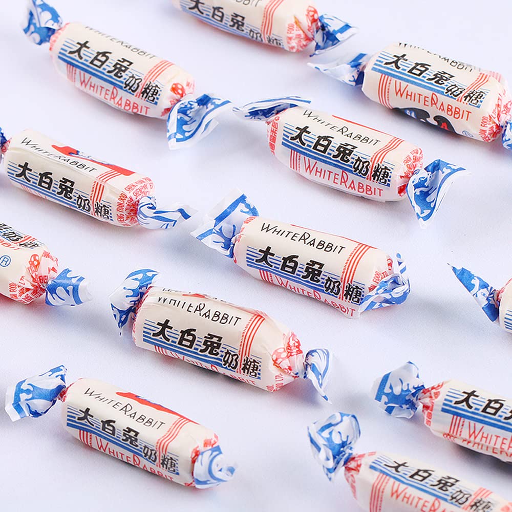 SIJIYUNLI White Rabbit Creamy Candy 8oz (227g) - Classic Milk Flavored Hard Toffee for Holidays, Gifts & Snacking